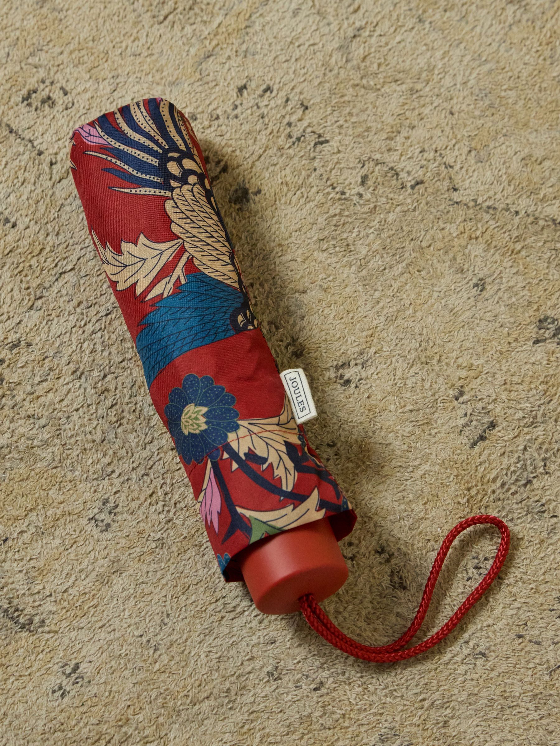 Rayne Rust Red Printed Umbrella - Image 7 of 7