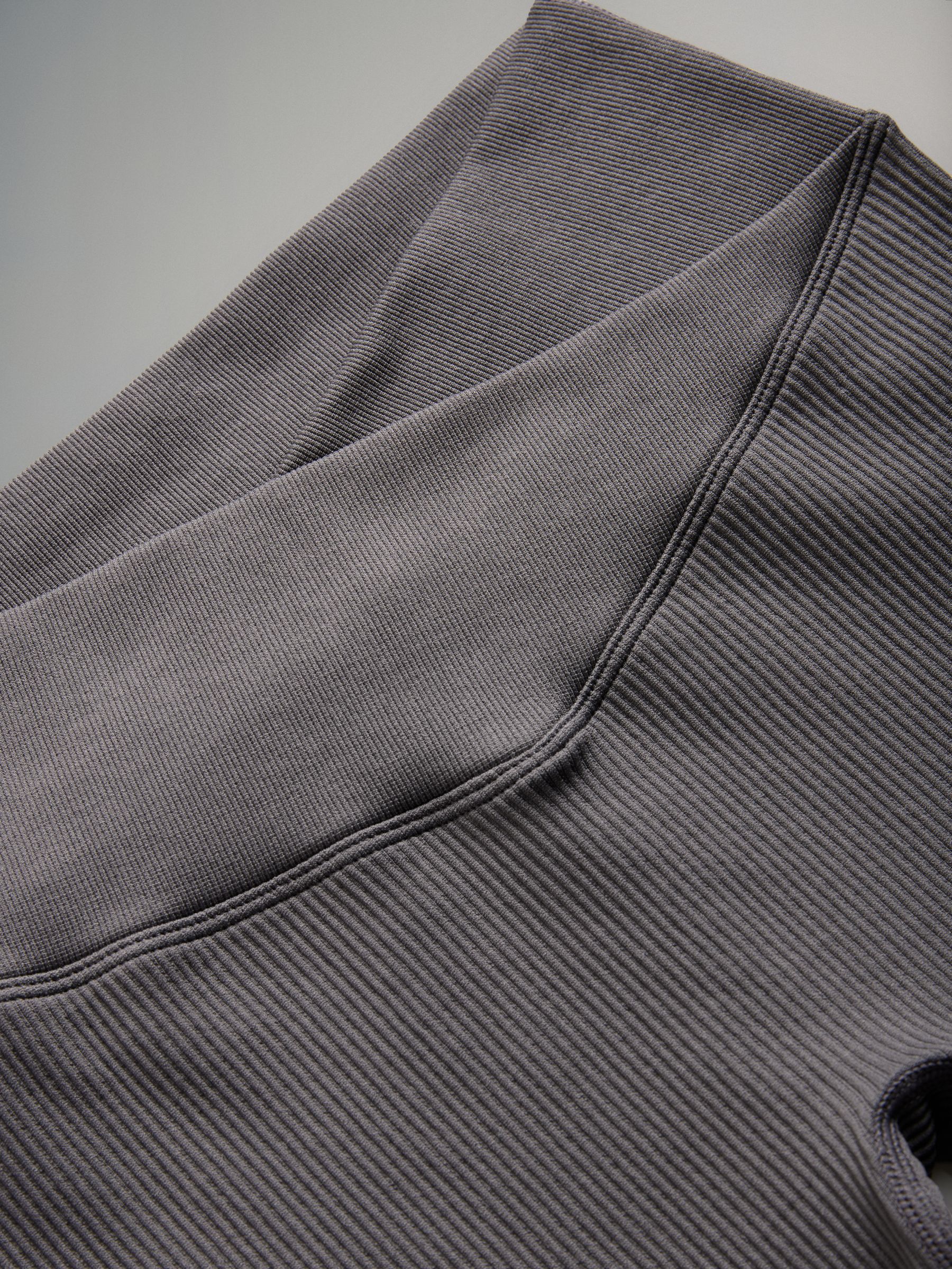 Black/Black/Charcoal - 3 Pack Ribbed Seamless Leggings - Image 4 of 5
