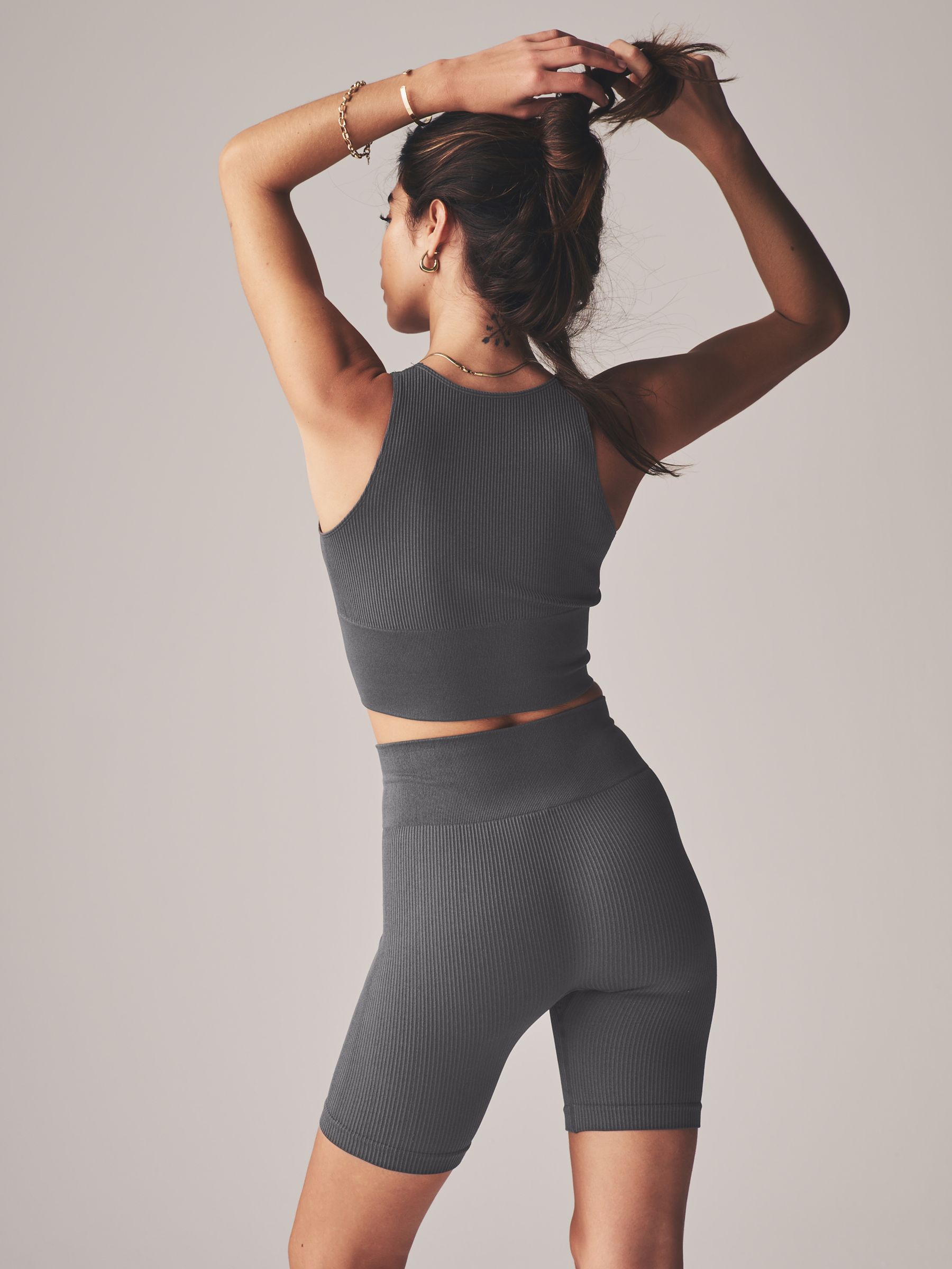 3 Pack Seamless Ribbed Crop Tops - Image 6 of 6 3 Pack Seamless Ribbed Crop Tops - Image 6 of 6