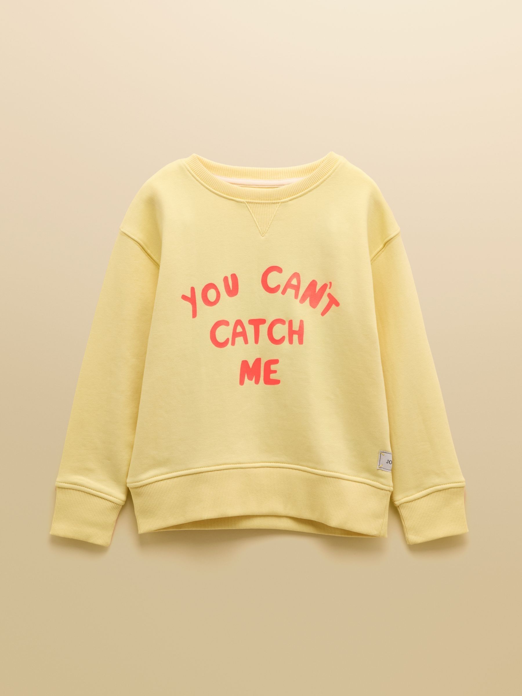 Sundaze Yellow Crew Neck Slogan Sweatshirt | Joules