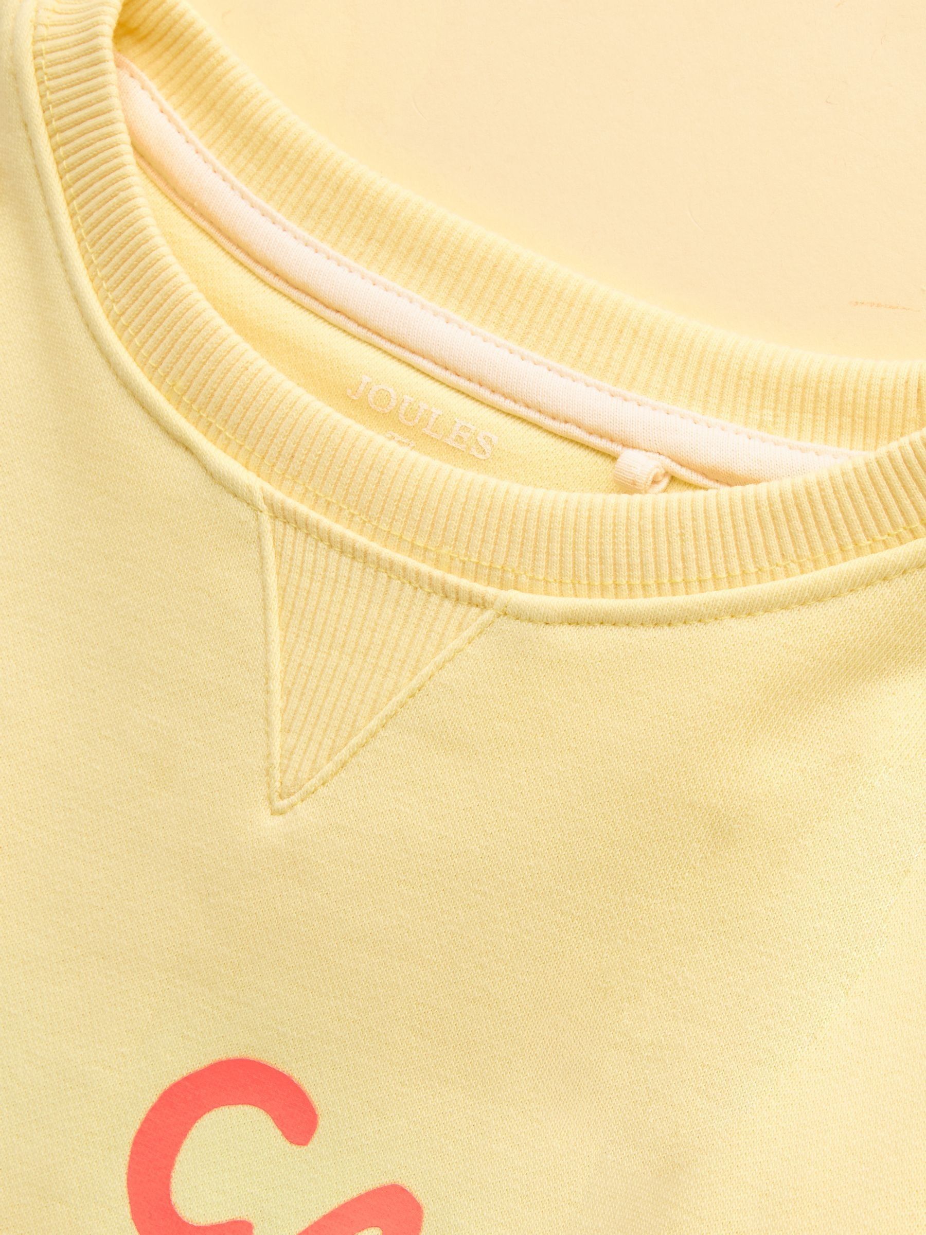 Kids Sundaze Yellow Crew Neck Slogan Sweatshirt - Image 4 of 4 Kids Sundaze Yellow Crew Neck Slogan Sweatshirt - Image 4 of 4