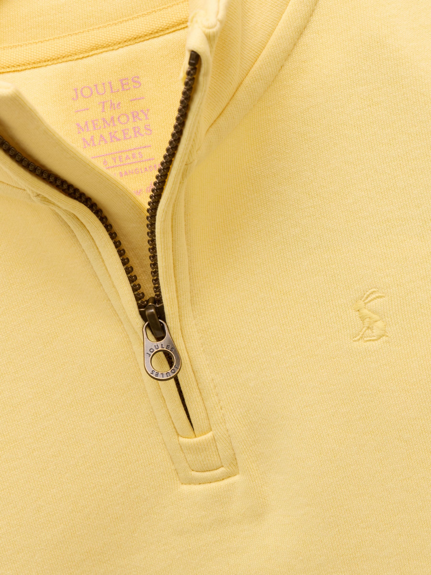 Alfie Yellow Quarter Zip Sweatshirt - Image 3 of 5