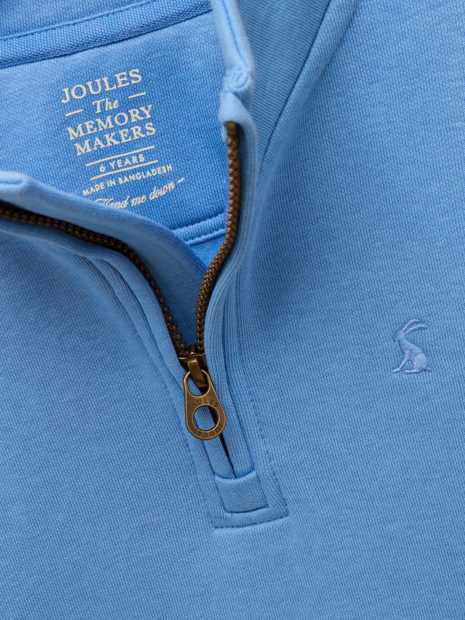 Alfie Blue Quarter Zip Sweatshirt - Image 3 of 5