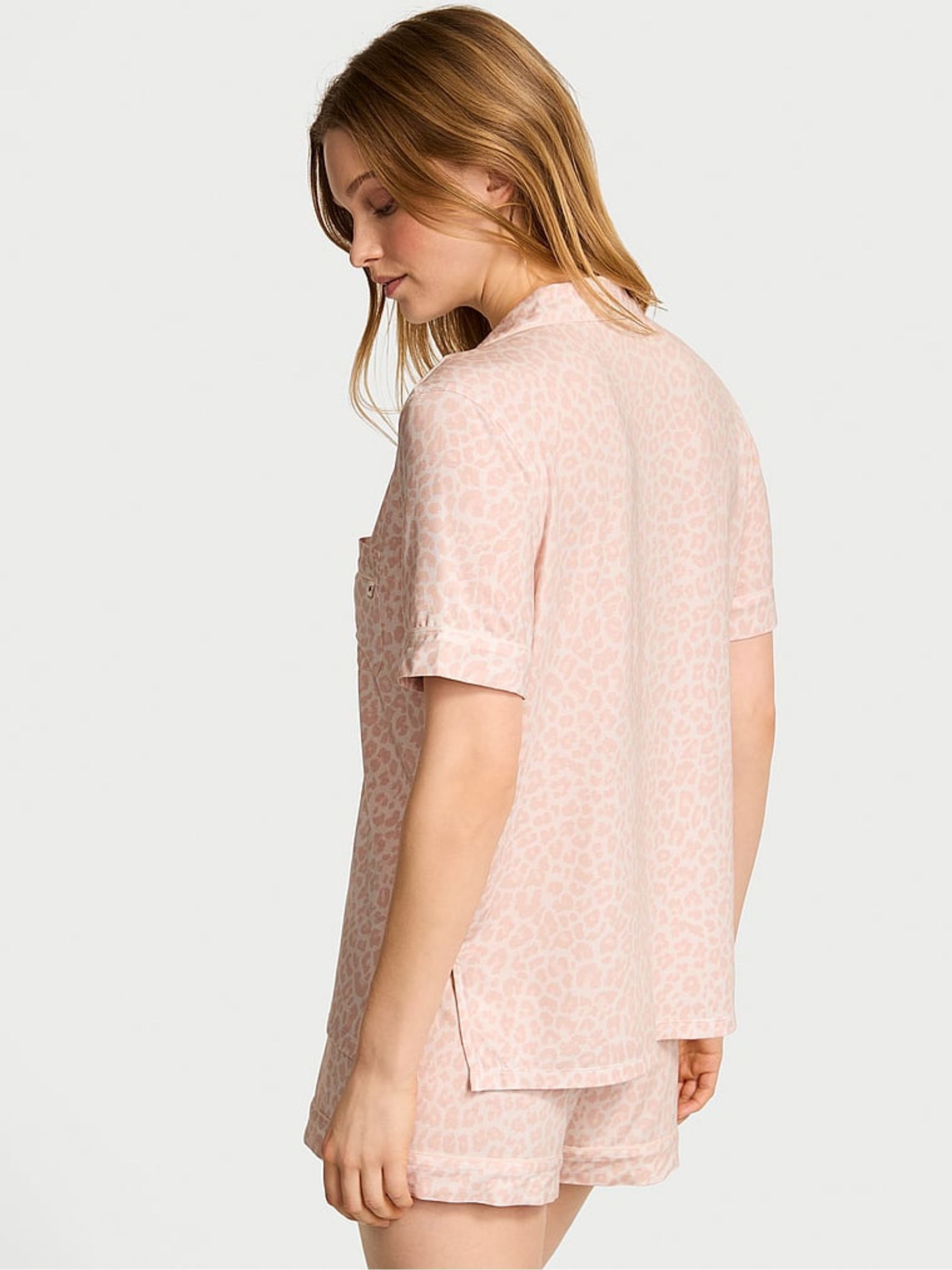 White Leopard Modal Short Pyjama Set - Image 2 of 2