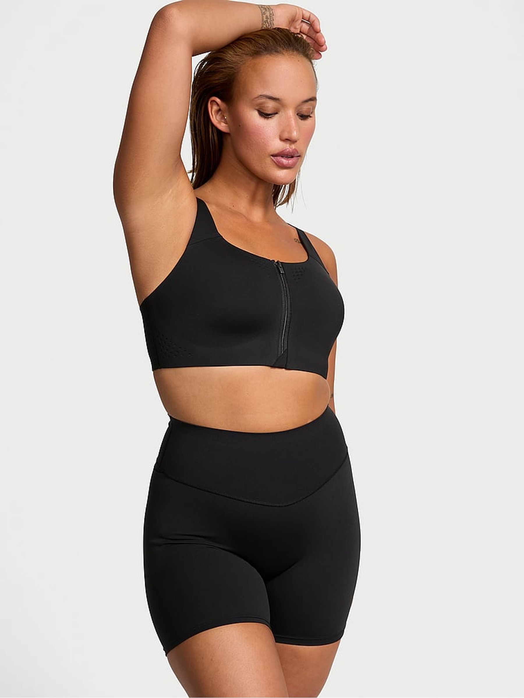 Black Elevate™ High Rise Cycling Shorts - Image 1 of 3