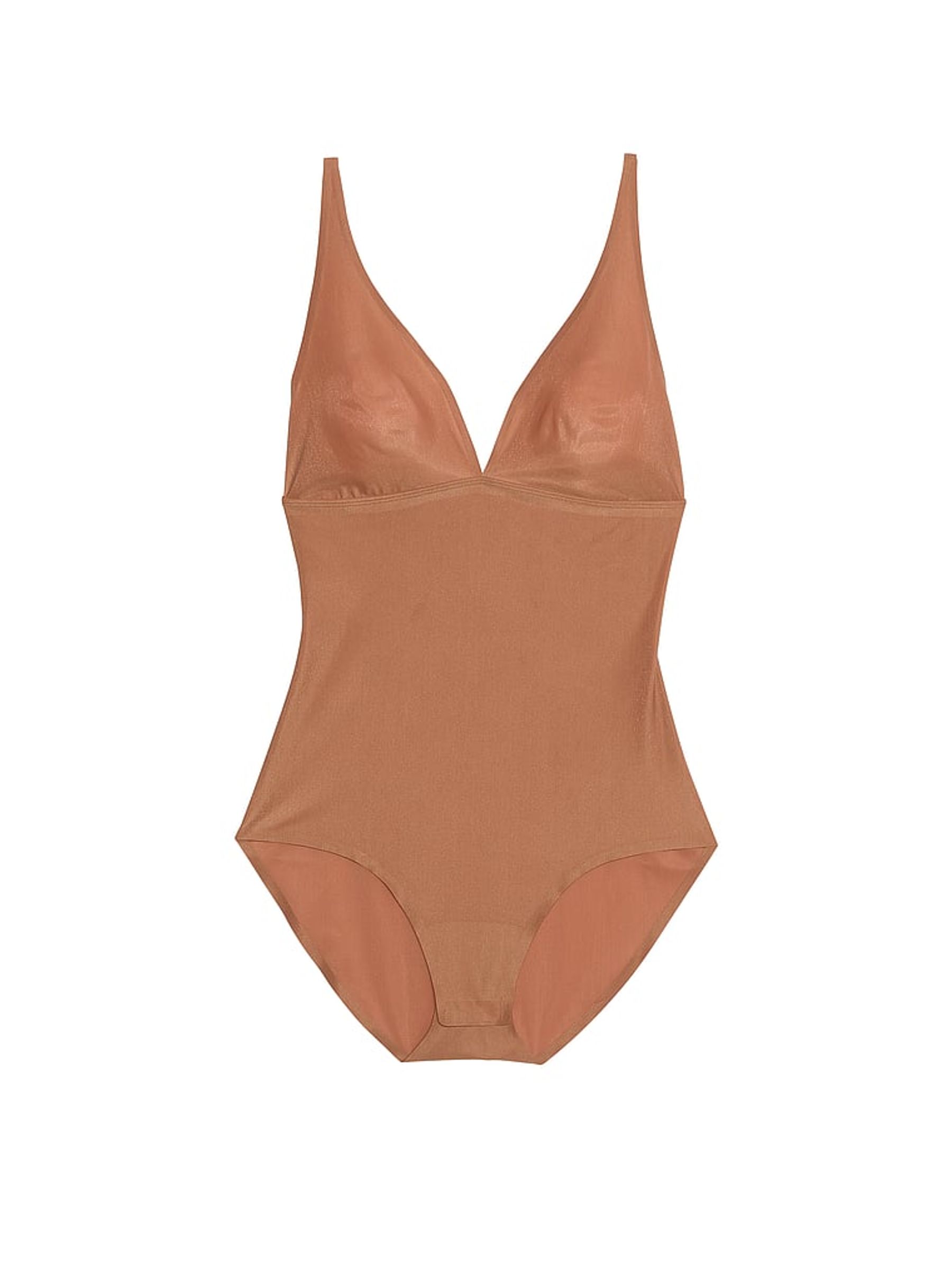 Caramel Nude Shaping SheerSmoothing™ Plunge Bodysuit - Image 3 of 3