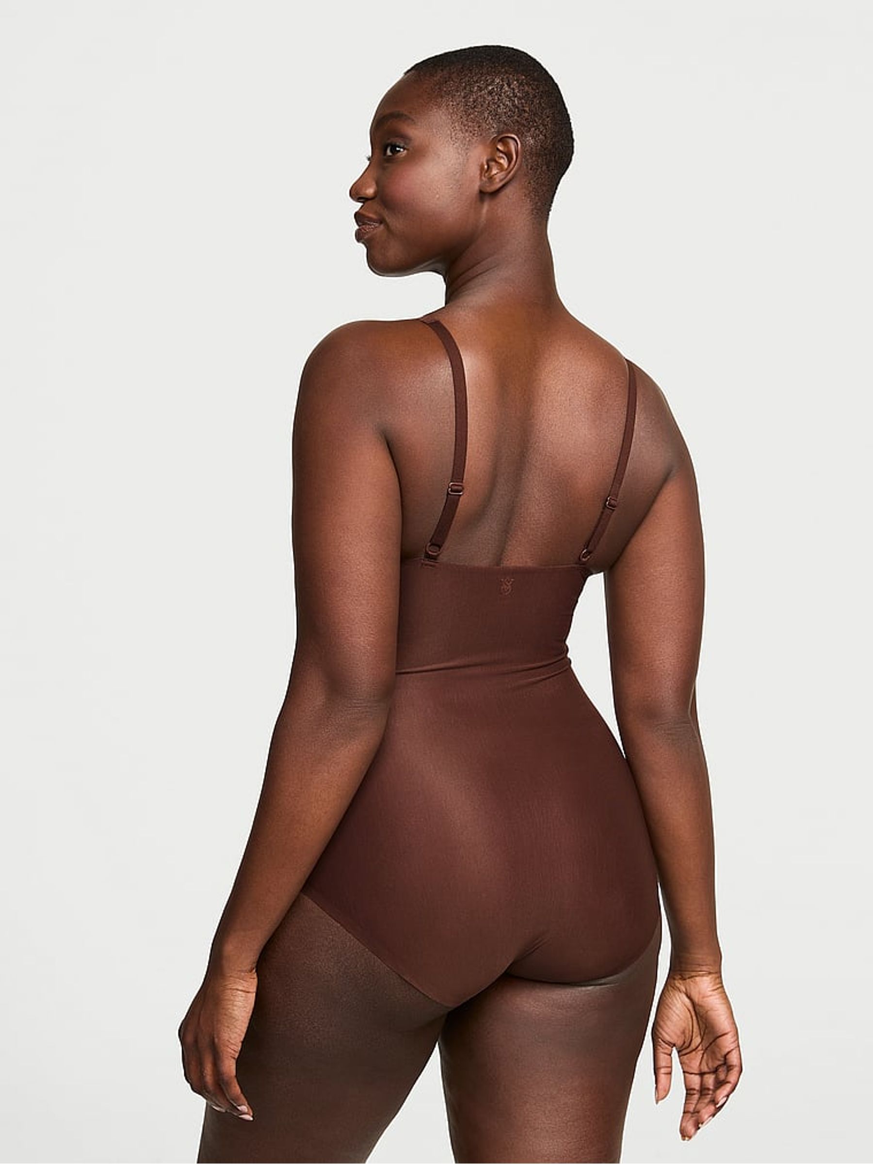 Ganache Nude Shaping SheerSmoothing™ Plunge Bodysuit - Image 2 of 3