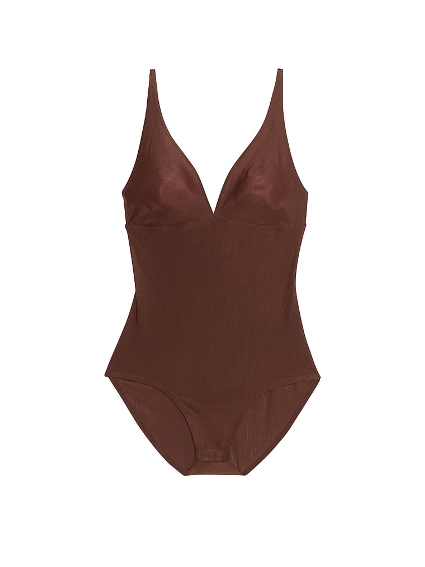 Ganache Nude Shaping SheerSmoothing™ Plunge Bodysuit - Image 3 of 3