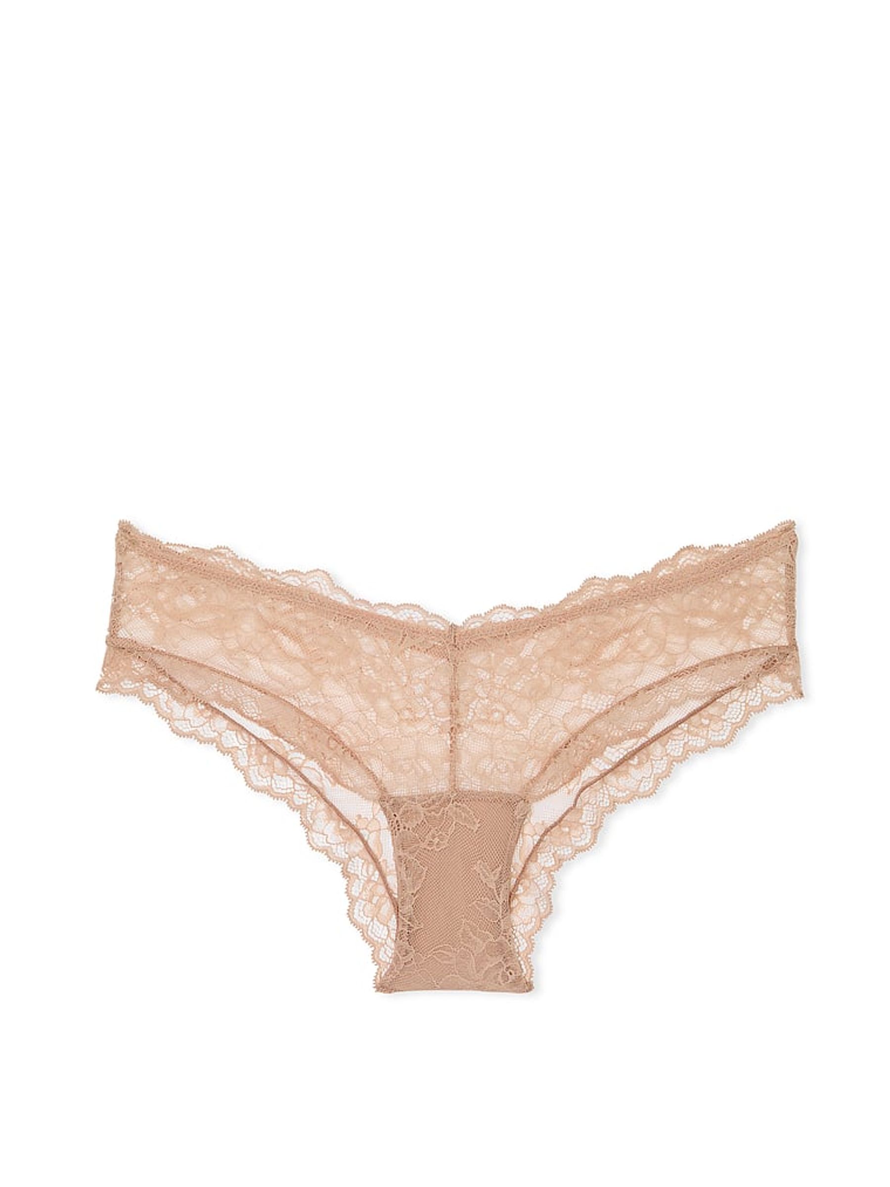 Praline Nude Cheeky Rose Lace Knickers - Image 3 of 3