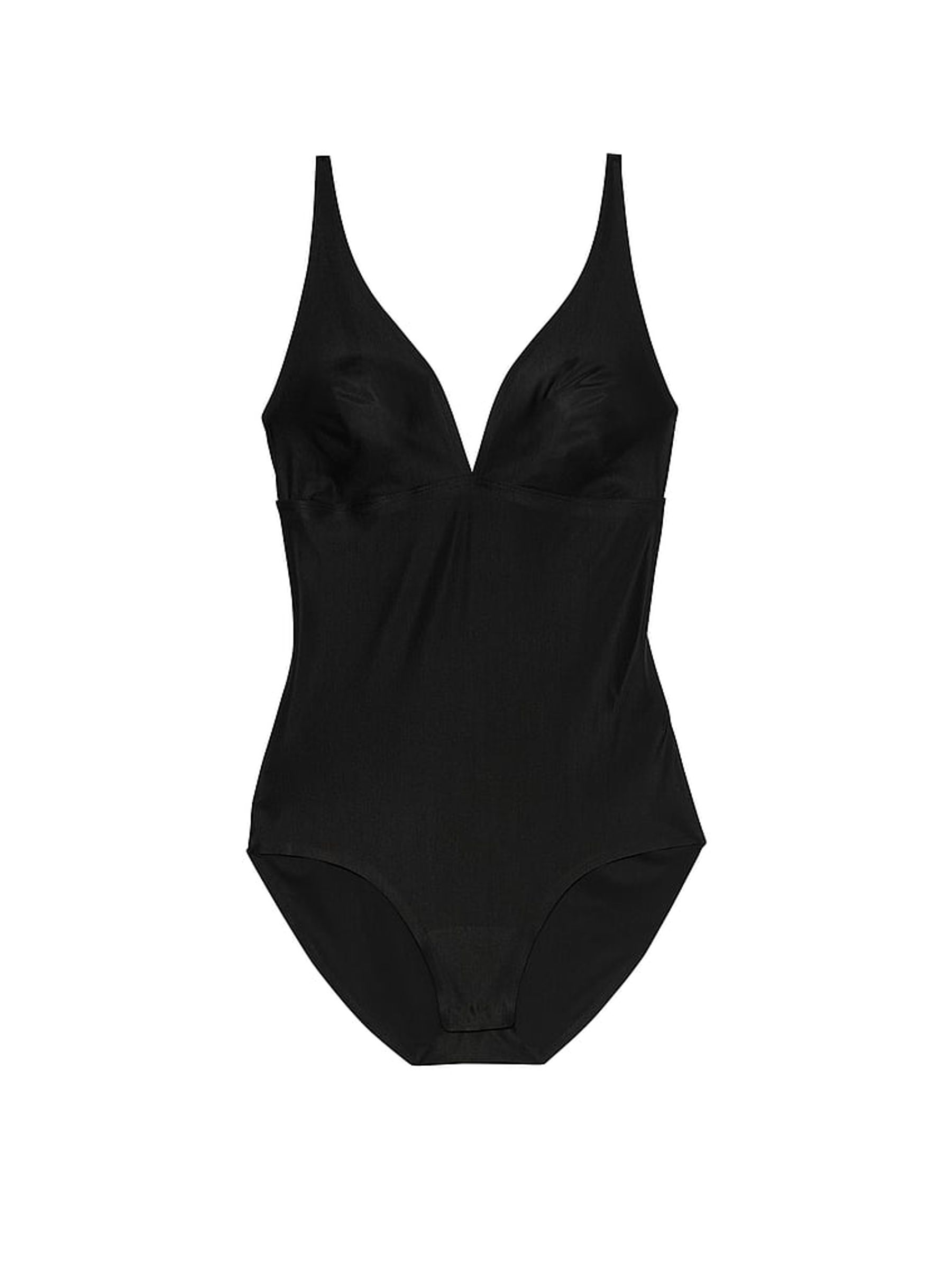 Black Shaping SheerSmoothing™ Plunge Bodysuit - Image 3 of 3
