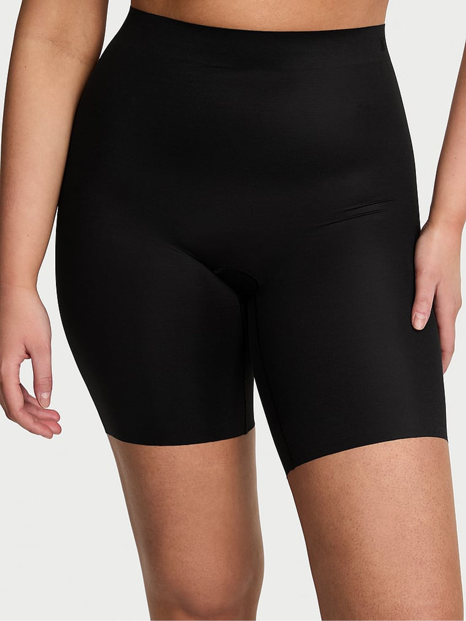 Black Mid Thigh Shaping SheerSmoothing™ Knickers - Image 1 of 3