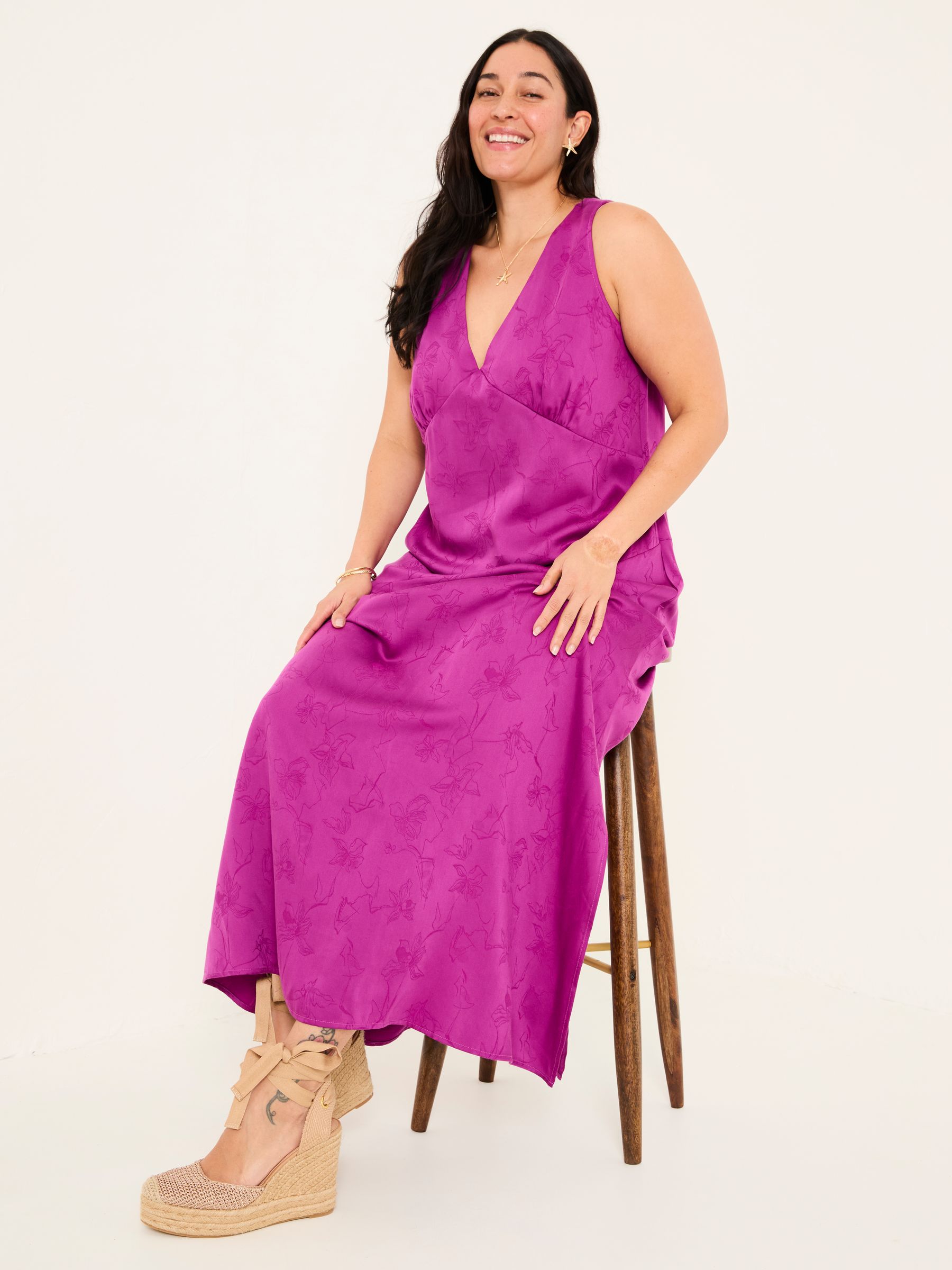 Josephine Purple Slip Dress - Image 12 of 15