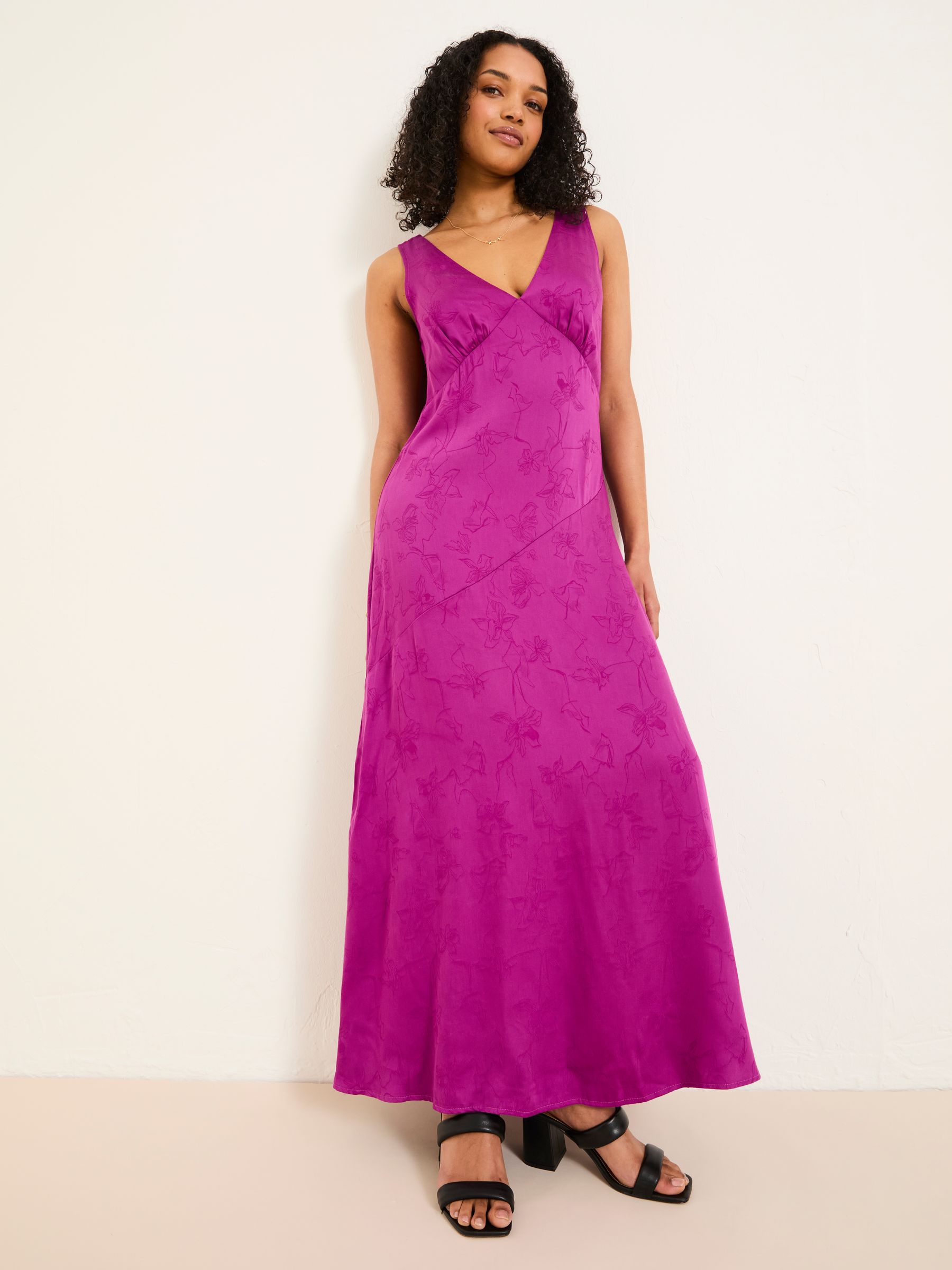 Josephine Purple Slip Dress - Image 2 of 15