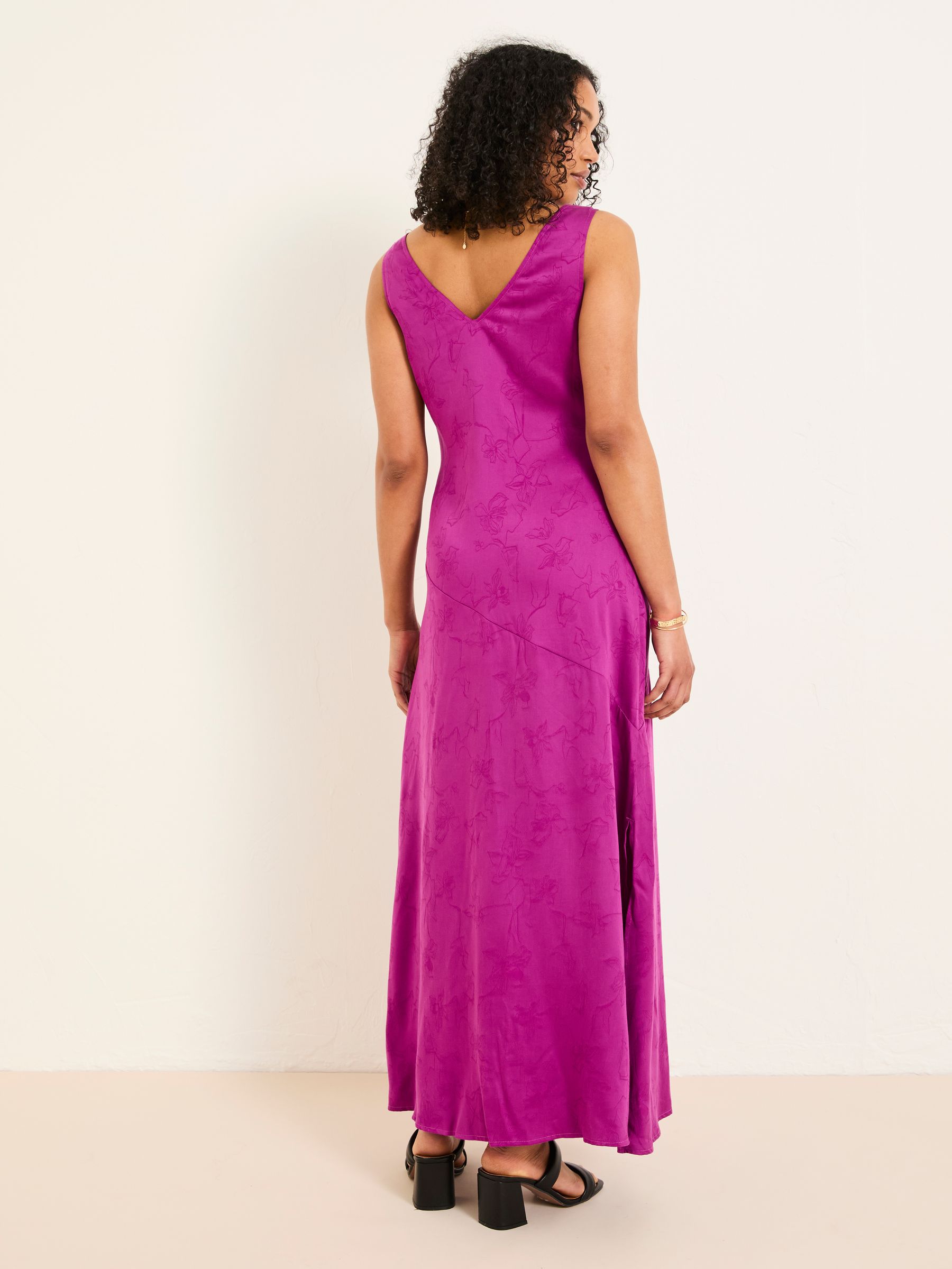 Josephine Purple Slip Dress - Image 3 of 15