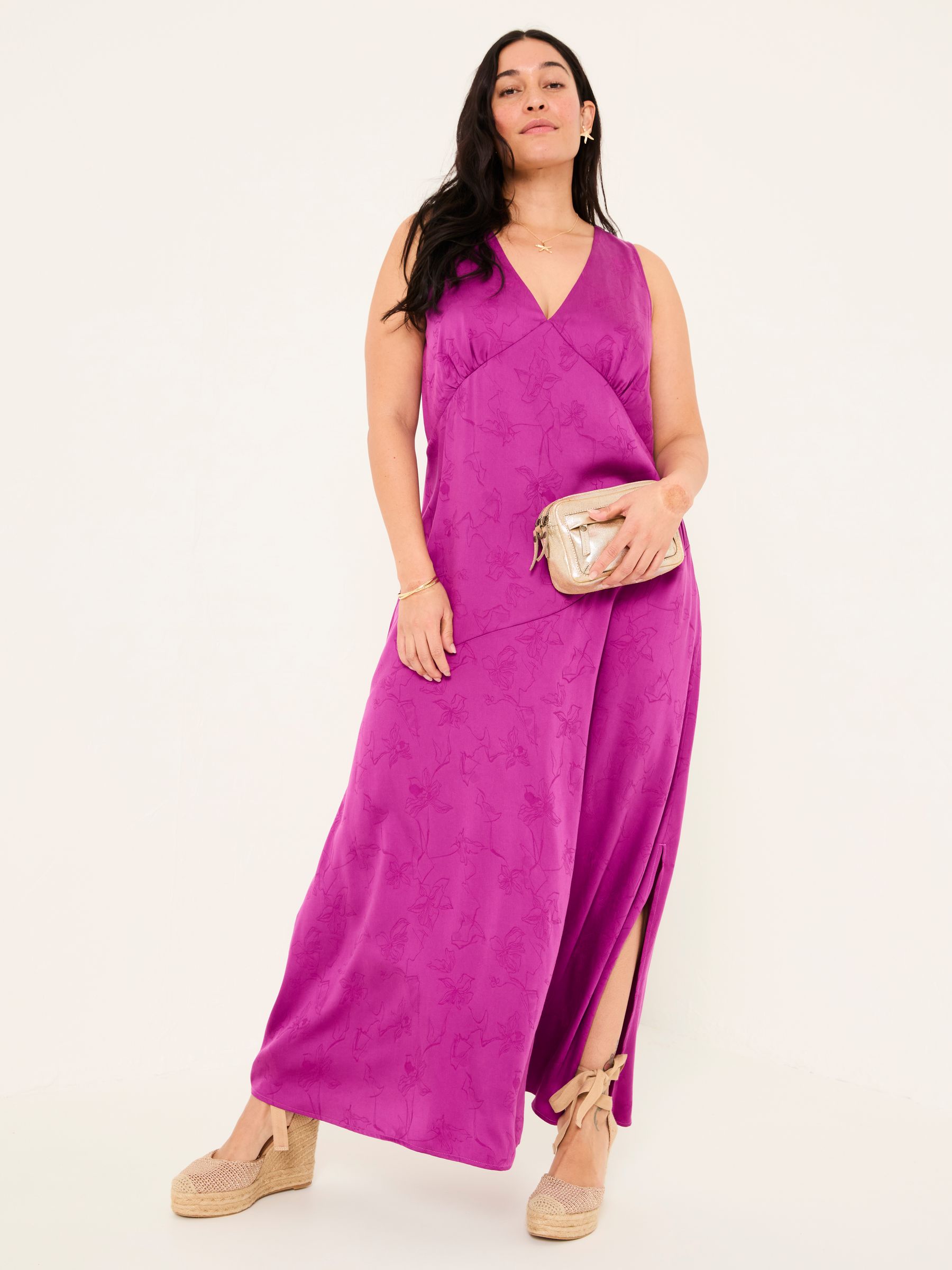 Josephine Purple Slip Dress - Image 9 of 15