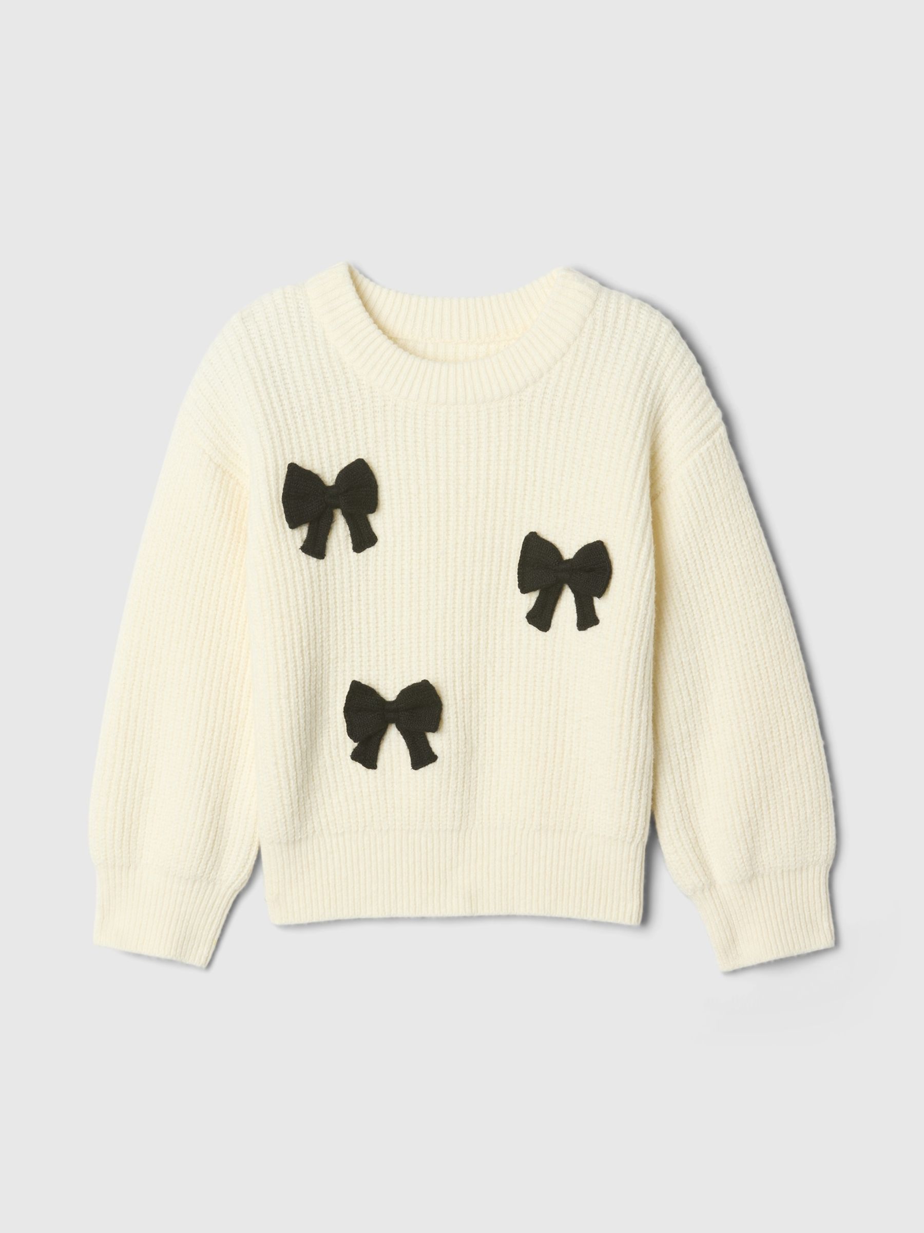 White CashSoft Bow Jumper (6mths-5yrs) - Image 2 of 5