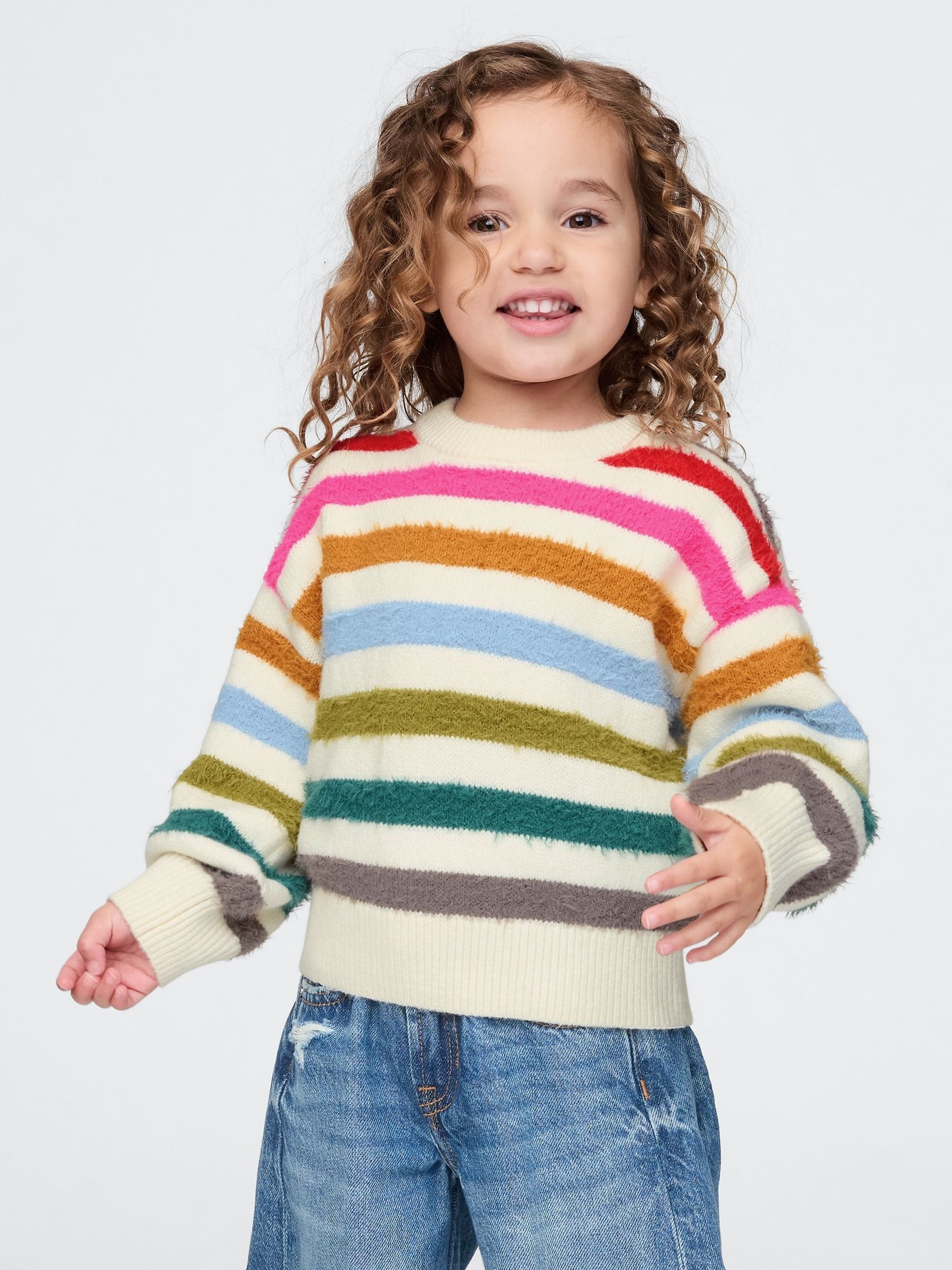 Black CashSoft Stripe Jumper (6mths-5yrs) - Image 1 of 4