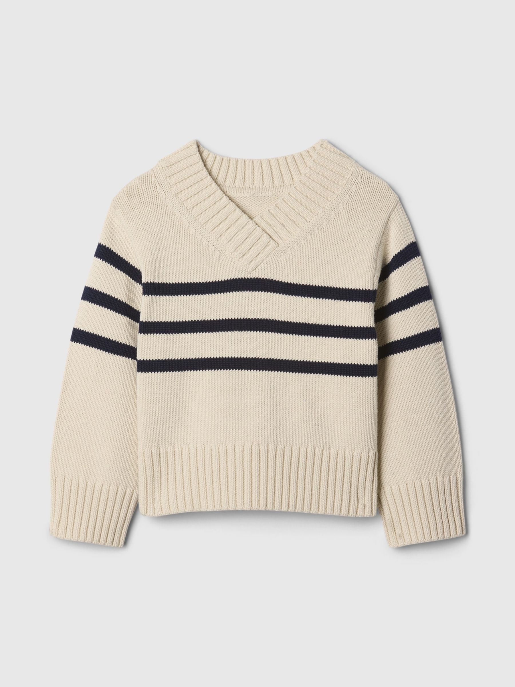 Beige 247 Split-Hem Boxy Jumper (6mths-5yrs) - Image 1 of 2
