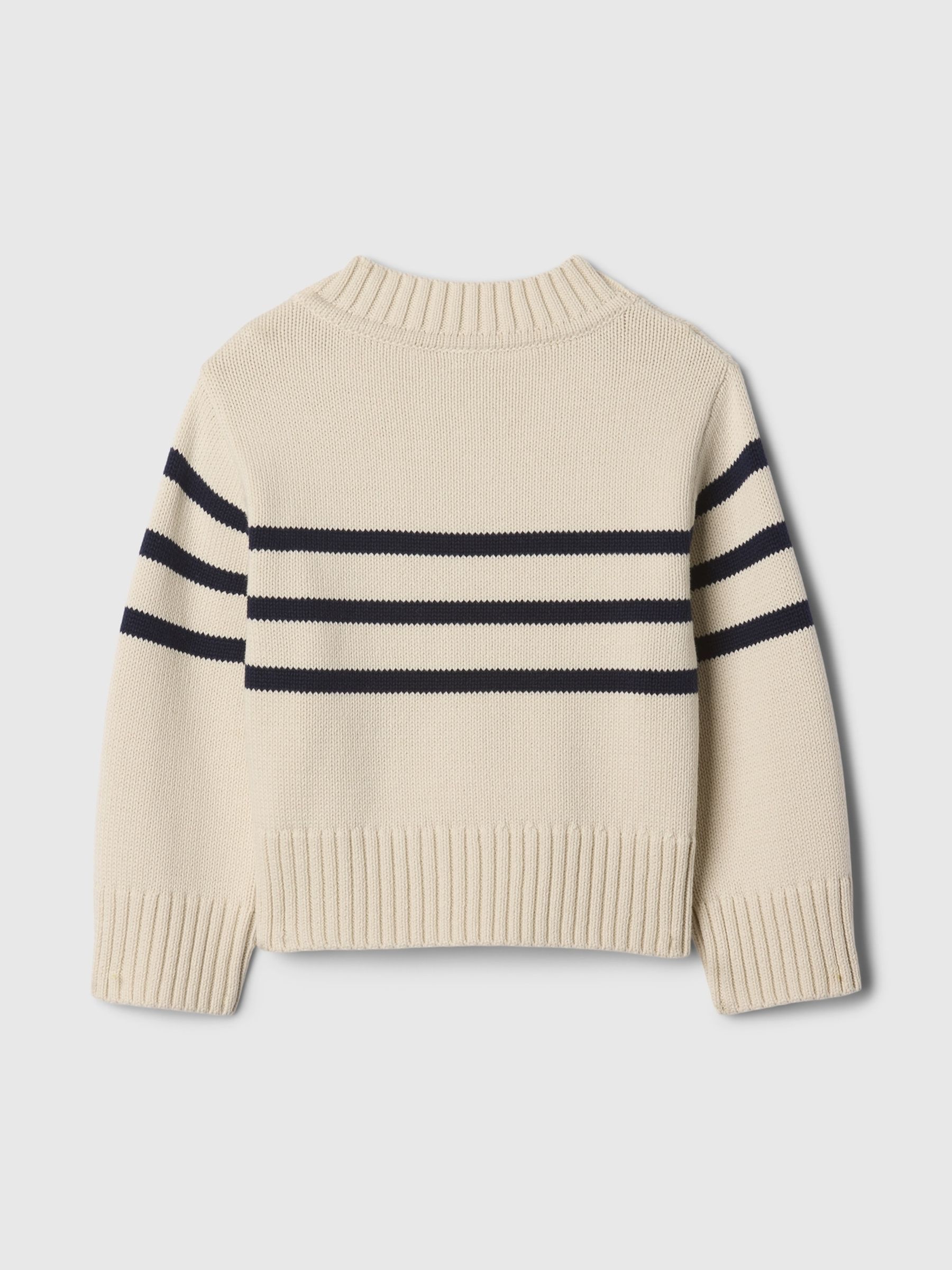 Beige 247 Split-Hem Boxy Jumper (6mths-5yrs) - Image 2 of 2