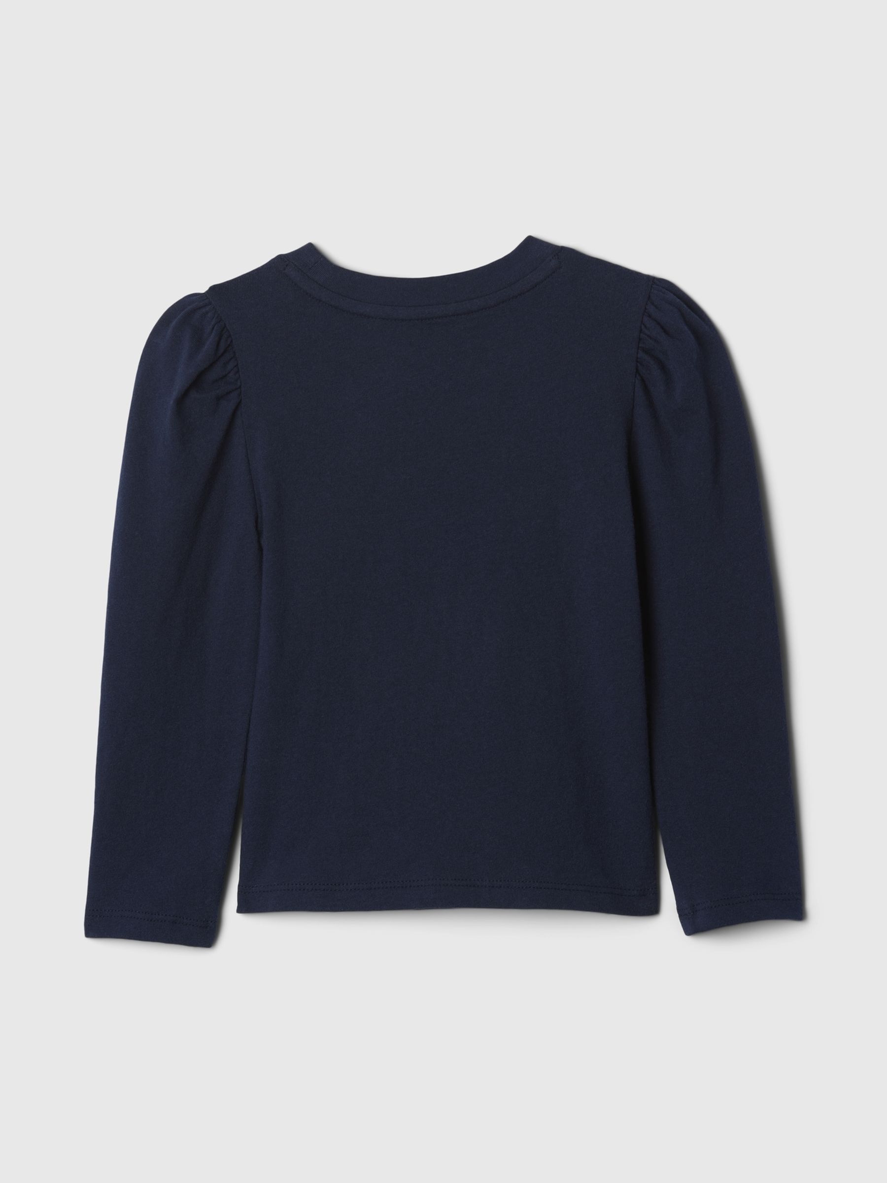 Navy/Blue Puff Long Sleeve T-Shirt (6mths-5yrs) - Image 2 of 2