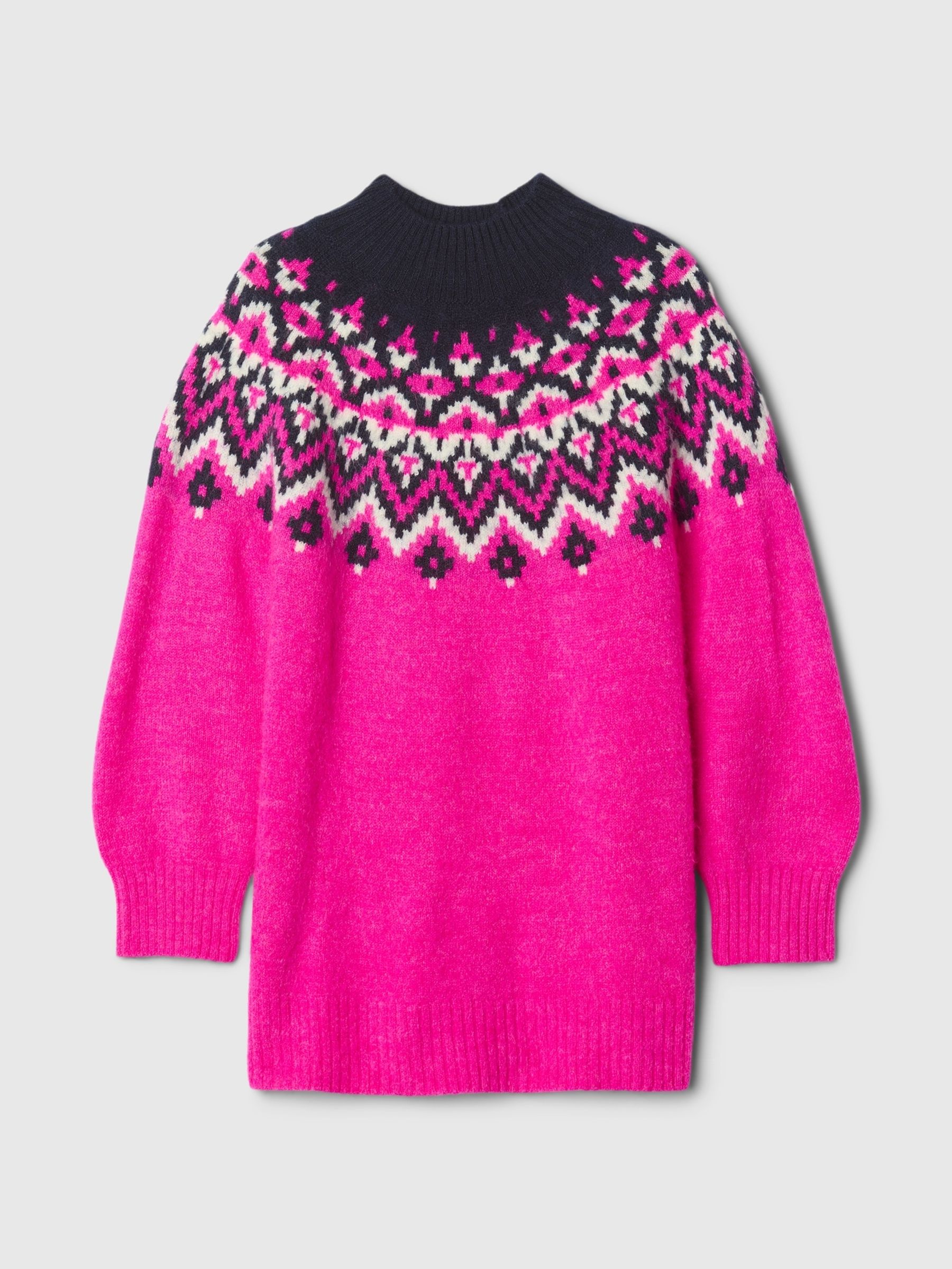 Pink Fair Isle Jumper Dress (6mths-5yrs) - Image 2 of 4