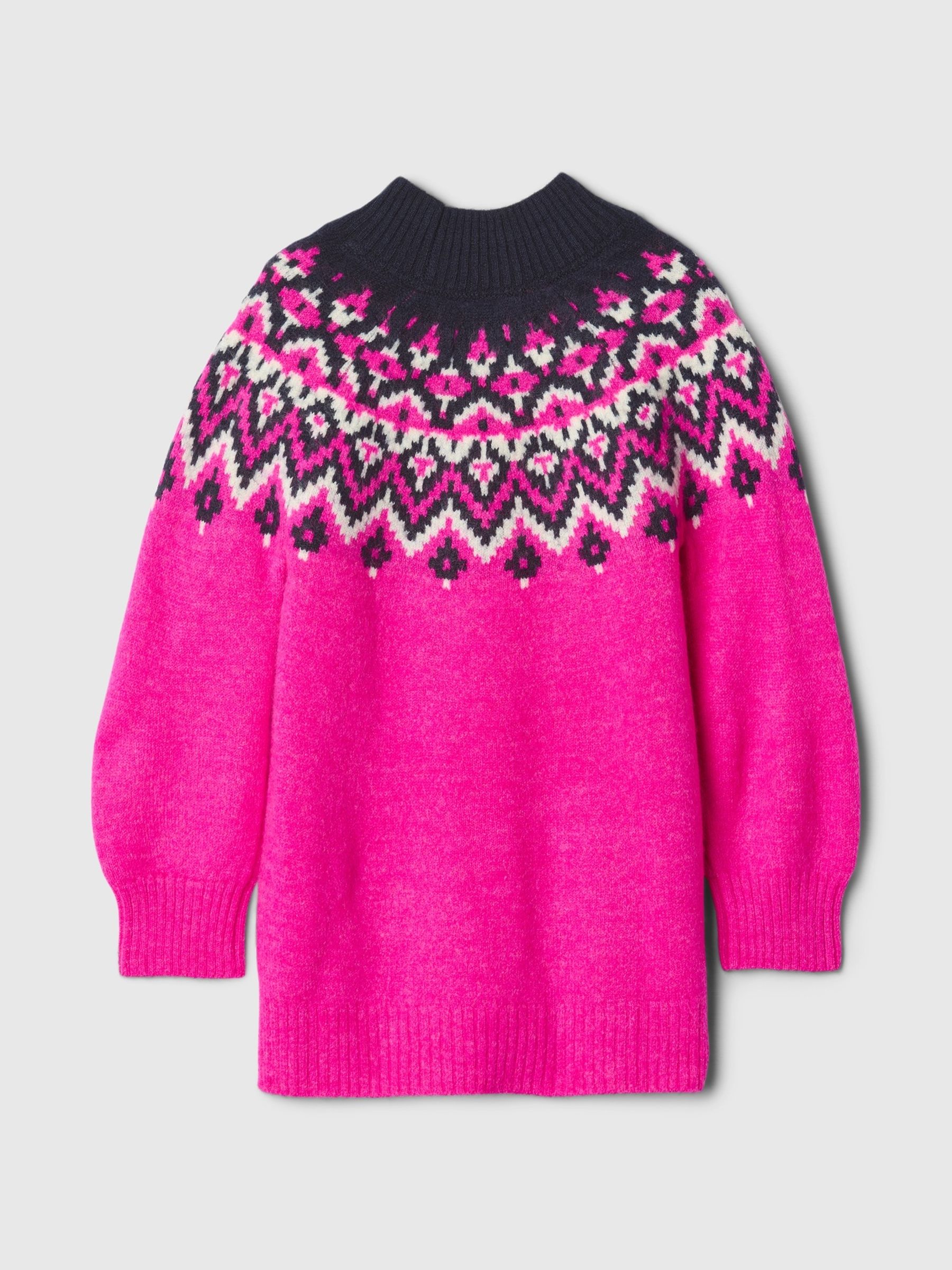 Pink Fair Isle Jumper Dress (6mths-5yrs) - Image 3 of 4