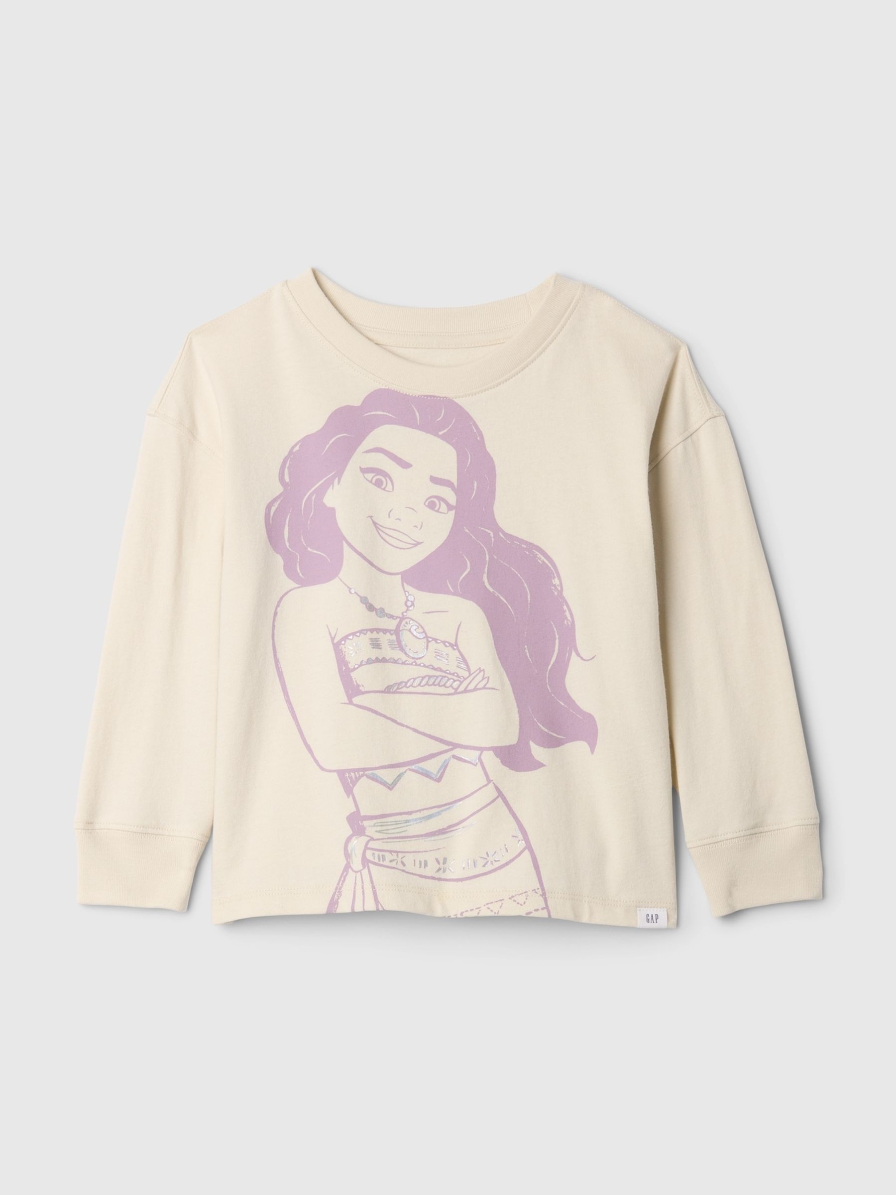 Beige Disney Moana Graphic T-Shirt (6mths-5yrs) - Image 1 of 2