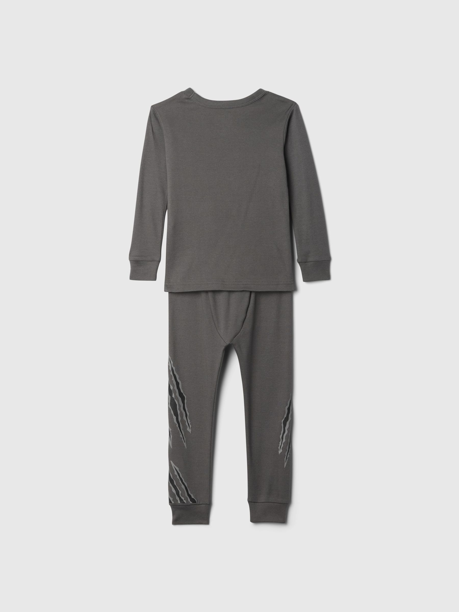 Grey Black Panther Cotton Long Pyjamas (12mths-5yrs) - Image 2 of 2