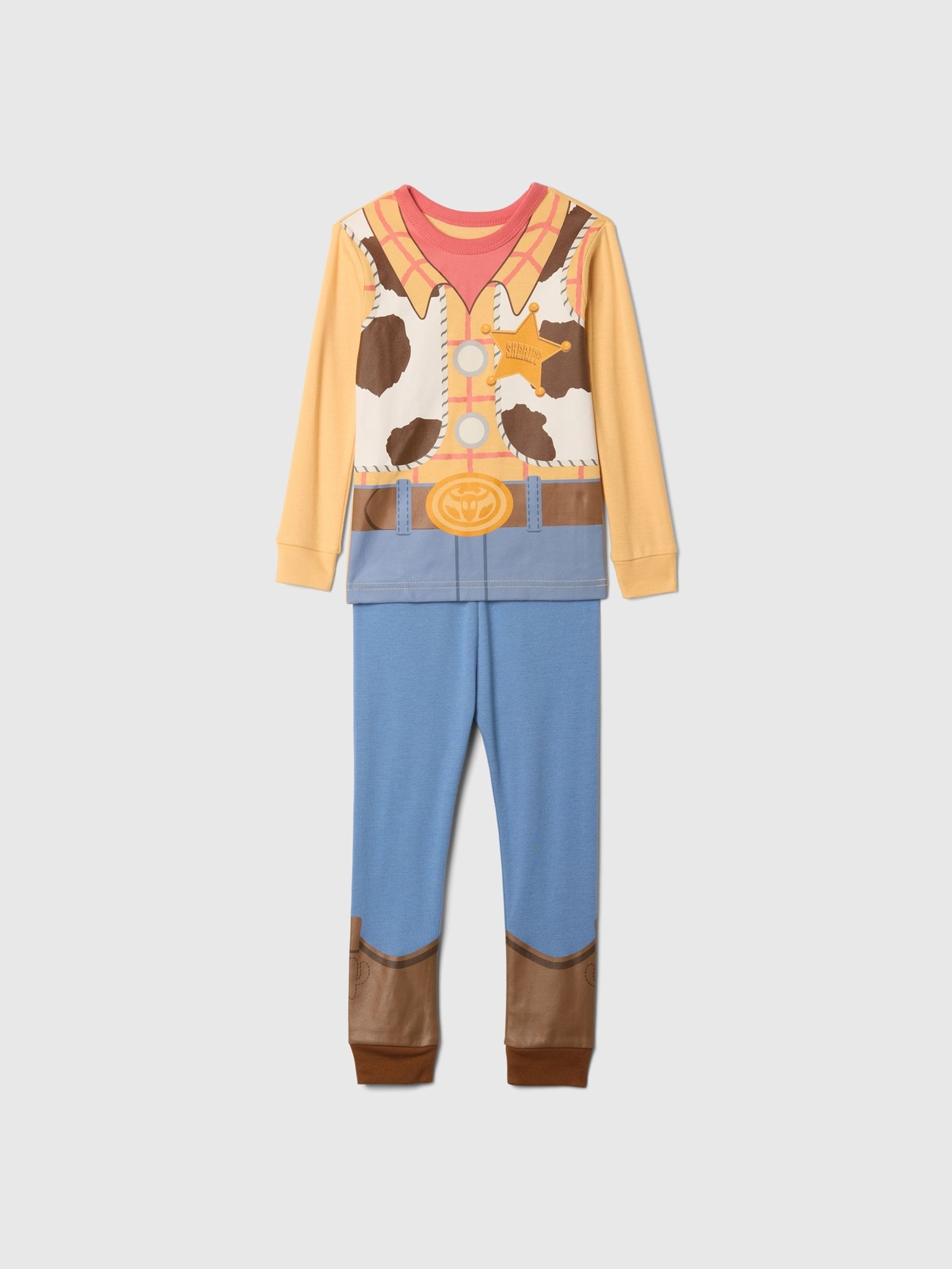 Yellow Woody Disney Toy Story Cotton Long Sleeve Pyjamas (12mths-5yrs) - Image 1 of 2