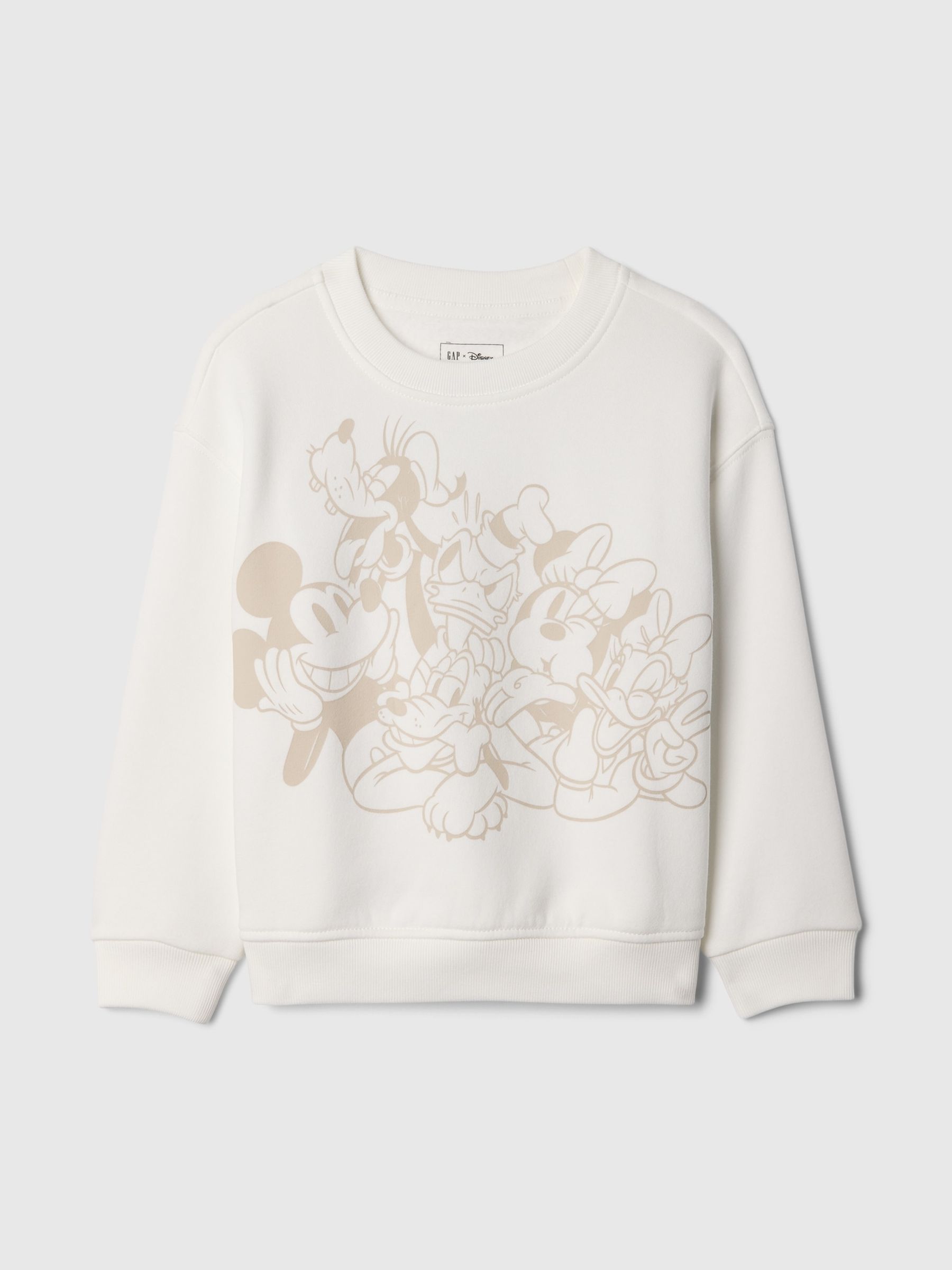 White Mickey Mouse & Friends Disney Vintage Soft Graphic Sweatshirt (6mths-5yrs) - Image 1 of 2