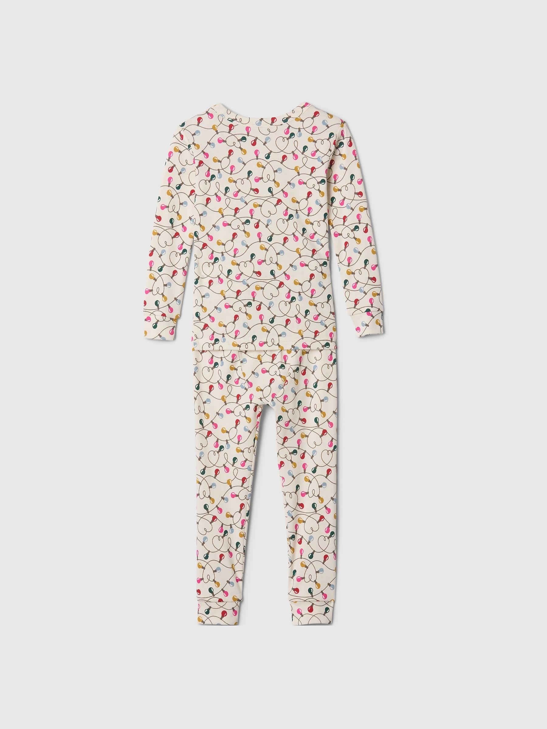 Cream Christmas Print Pyjamas (6mths-5yrs) - Image 2 of 2