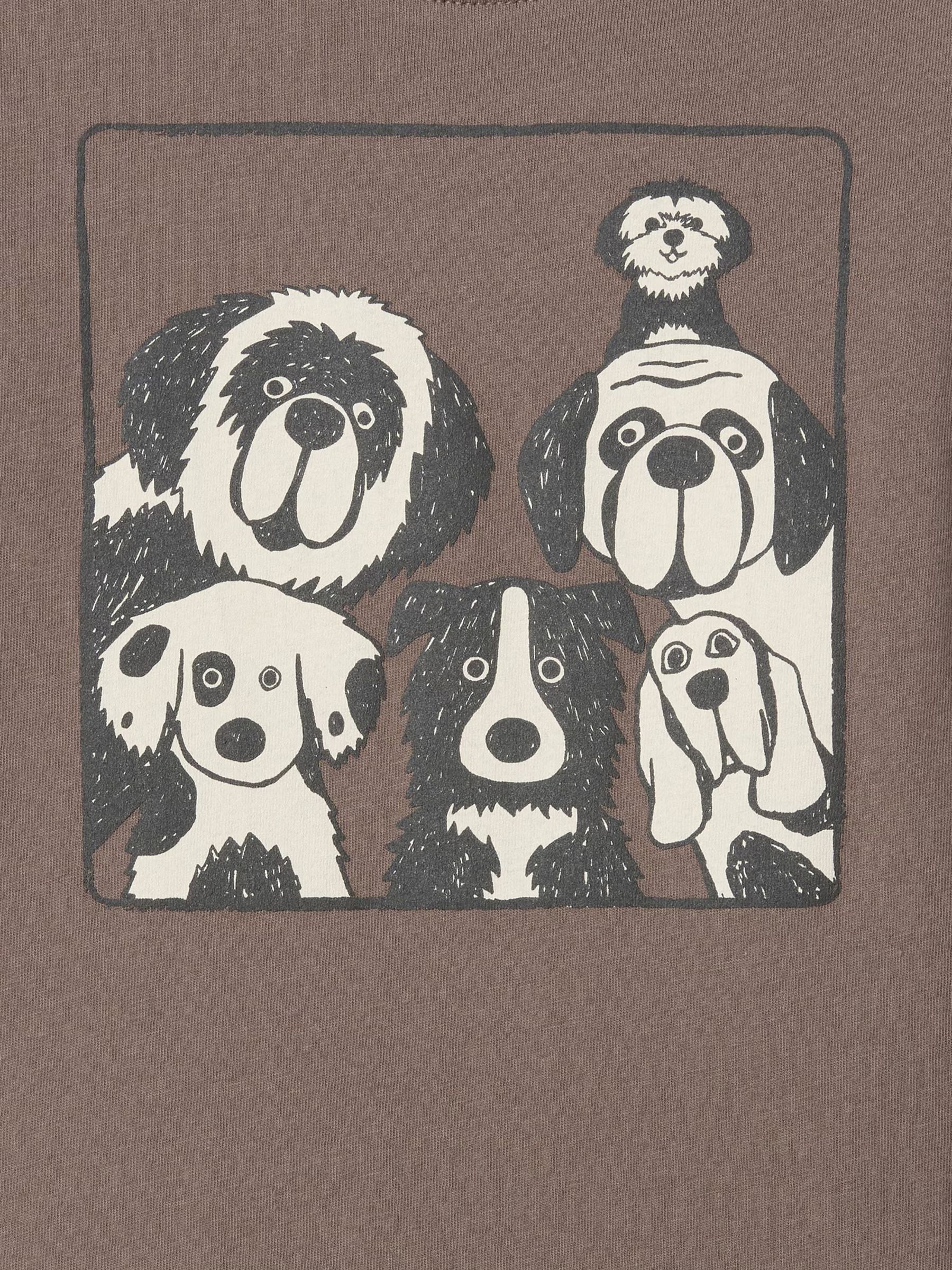 Brown Long Sleeve Crew Neck Graphic T-Shirt (6mths-5yrs) - Image 3 of 3