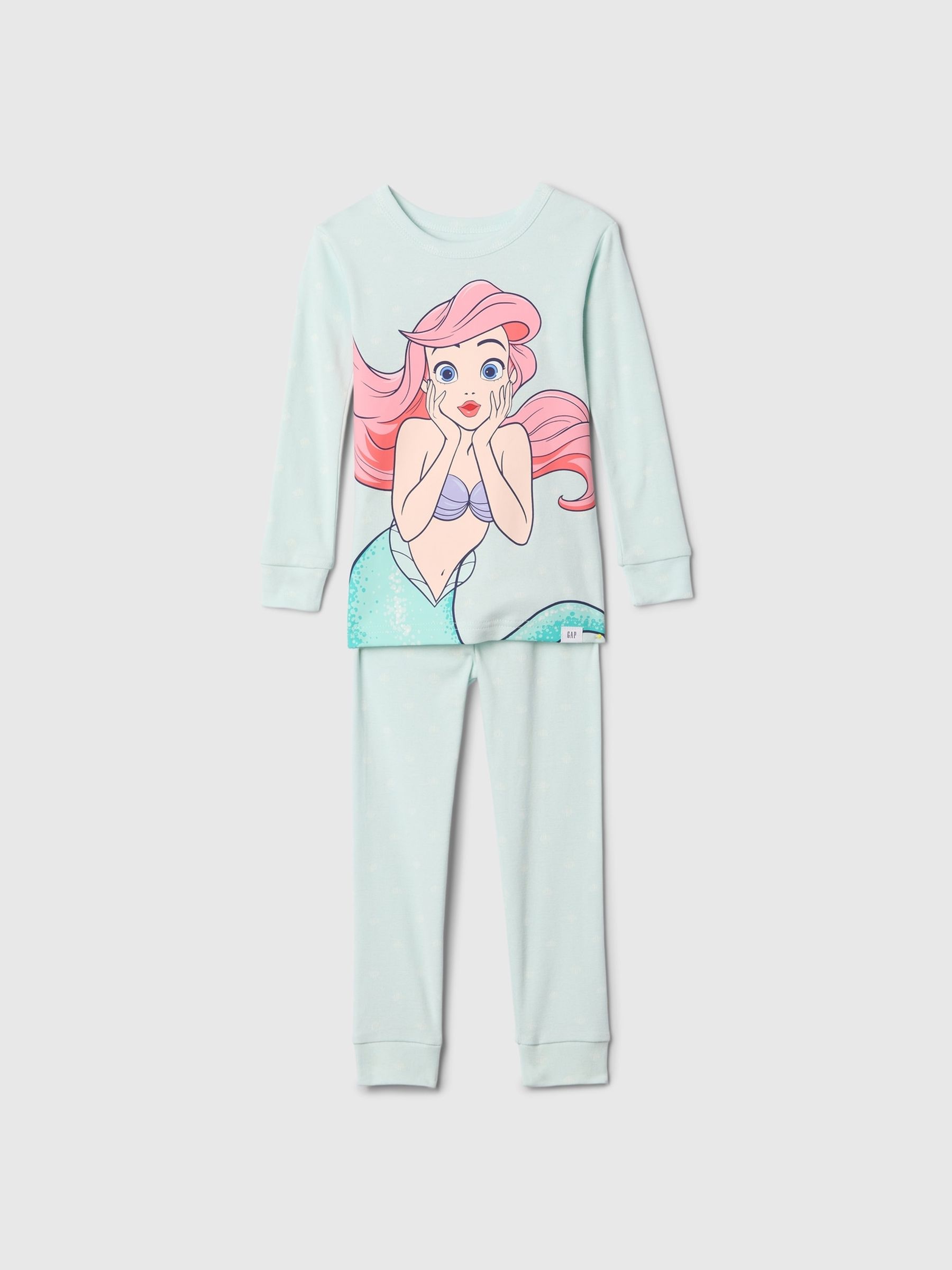Green Ariel Disney Princess Brushed Cotton Pyjamas (12mths-5yrs) - Image 1 of 2