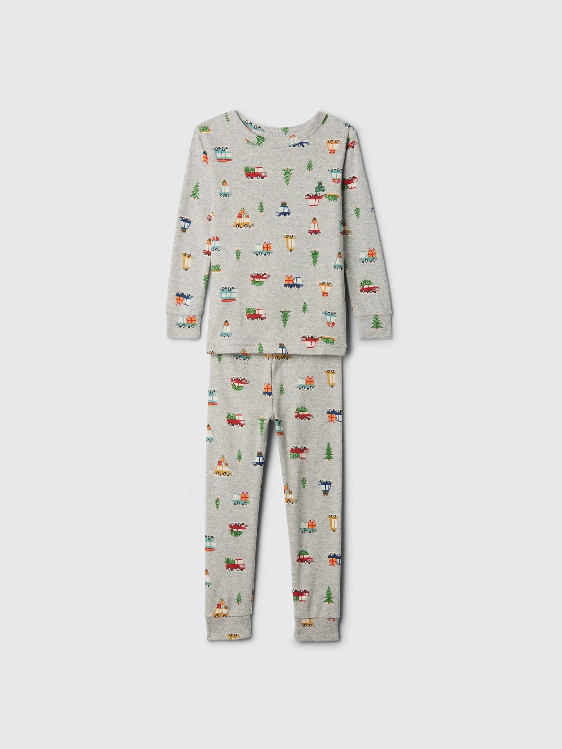 Grey Driving Home For Christmas Print Pyjamas (6mths-5yrs) - Image 1 of 2