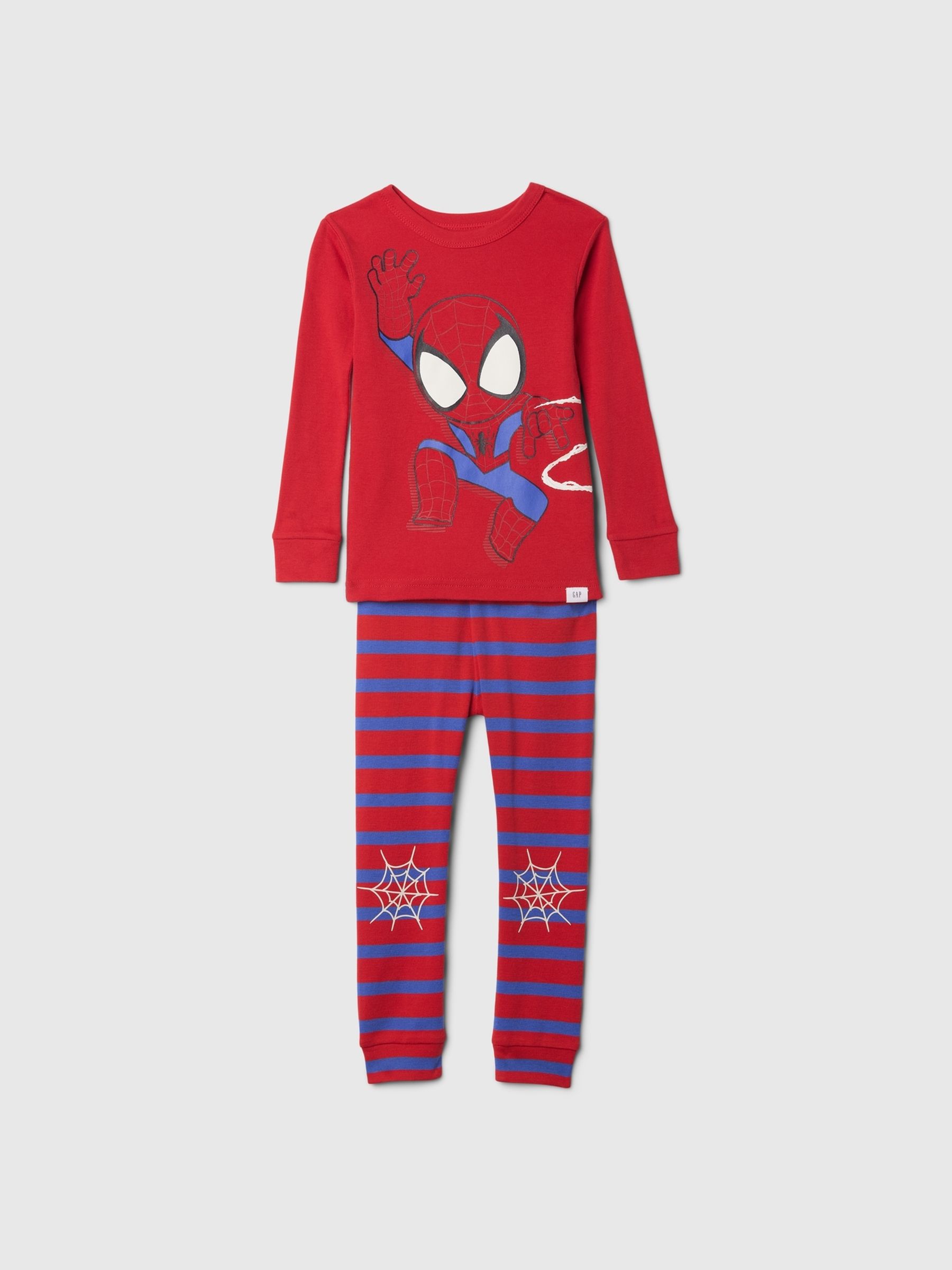 Red Spiderman Cotton Long Pyjamas (12mths-5yrs) - Image 1 of 2