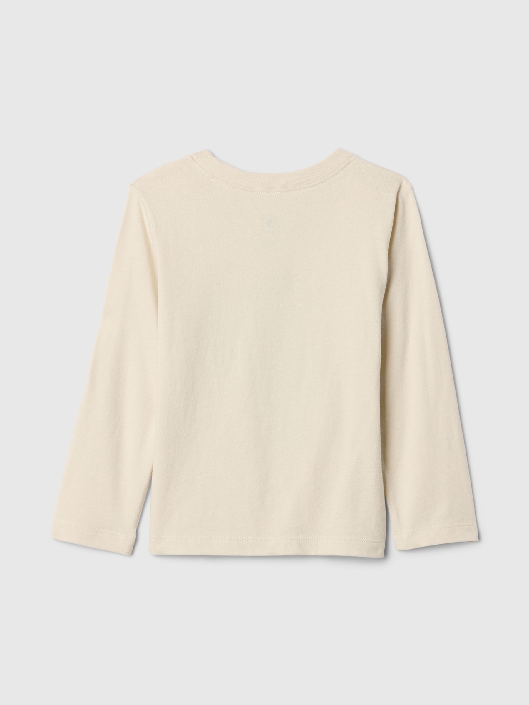 Cream Robot Long Sleeve Crew Neck Graphic T-Shirt (6mths-5yrs) - Image 2 of 3