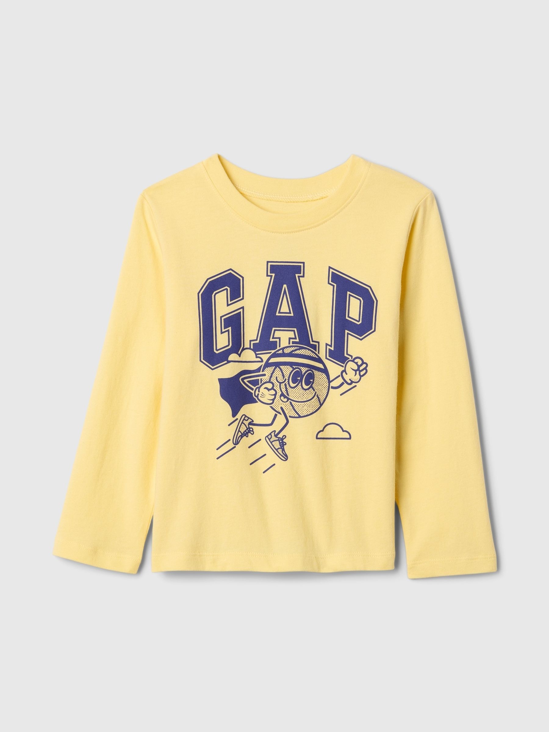 Yellow Long Sleeve Graphic T-Shirt (6mths-5yrs) - Image 1 of 3