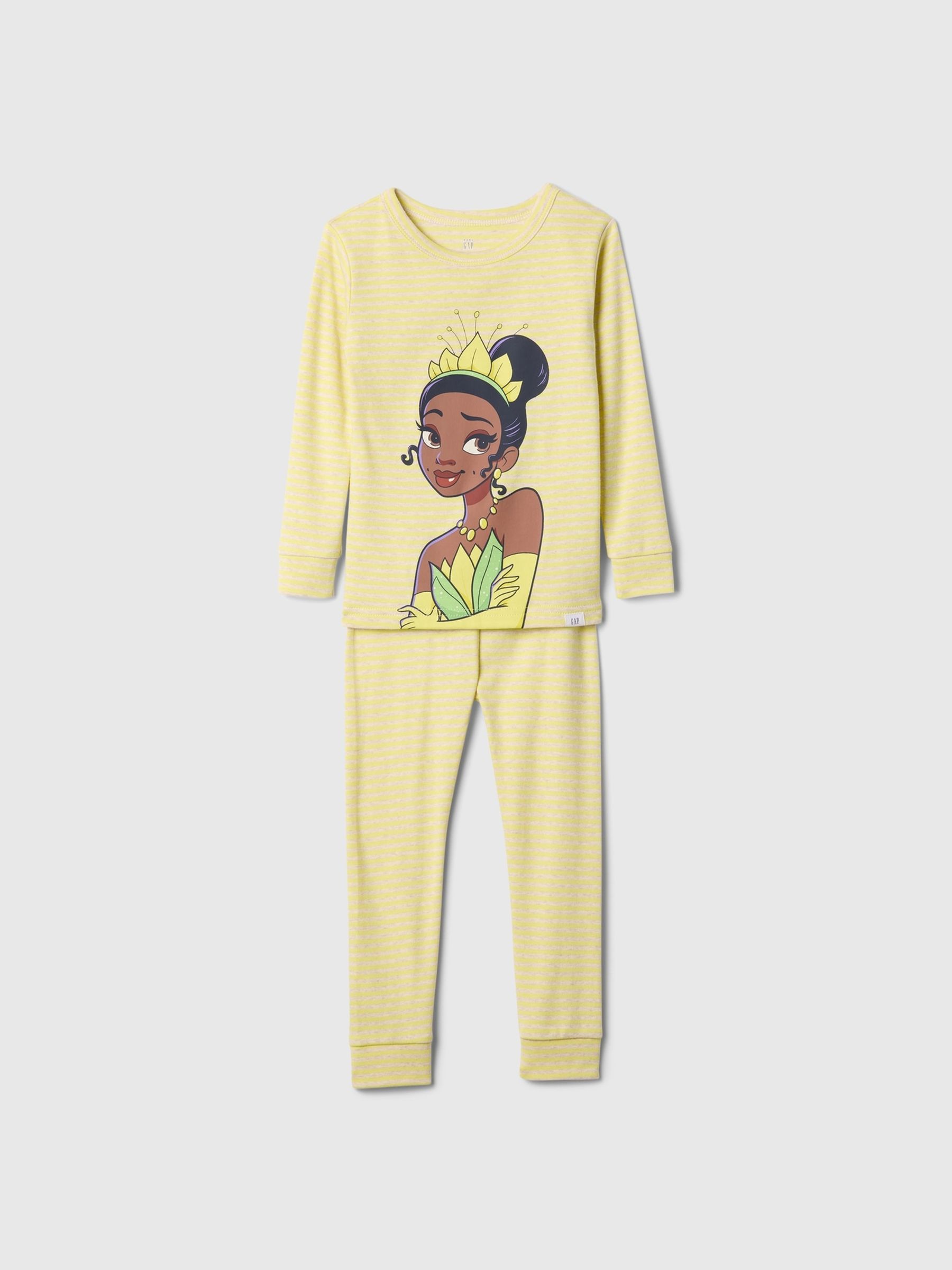 Yellow Tiana Disney Princess Brushed Cotton Pyjamas (12mths-5yrs) - Image 1 of 2