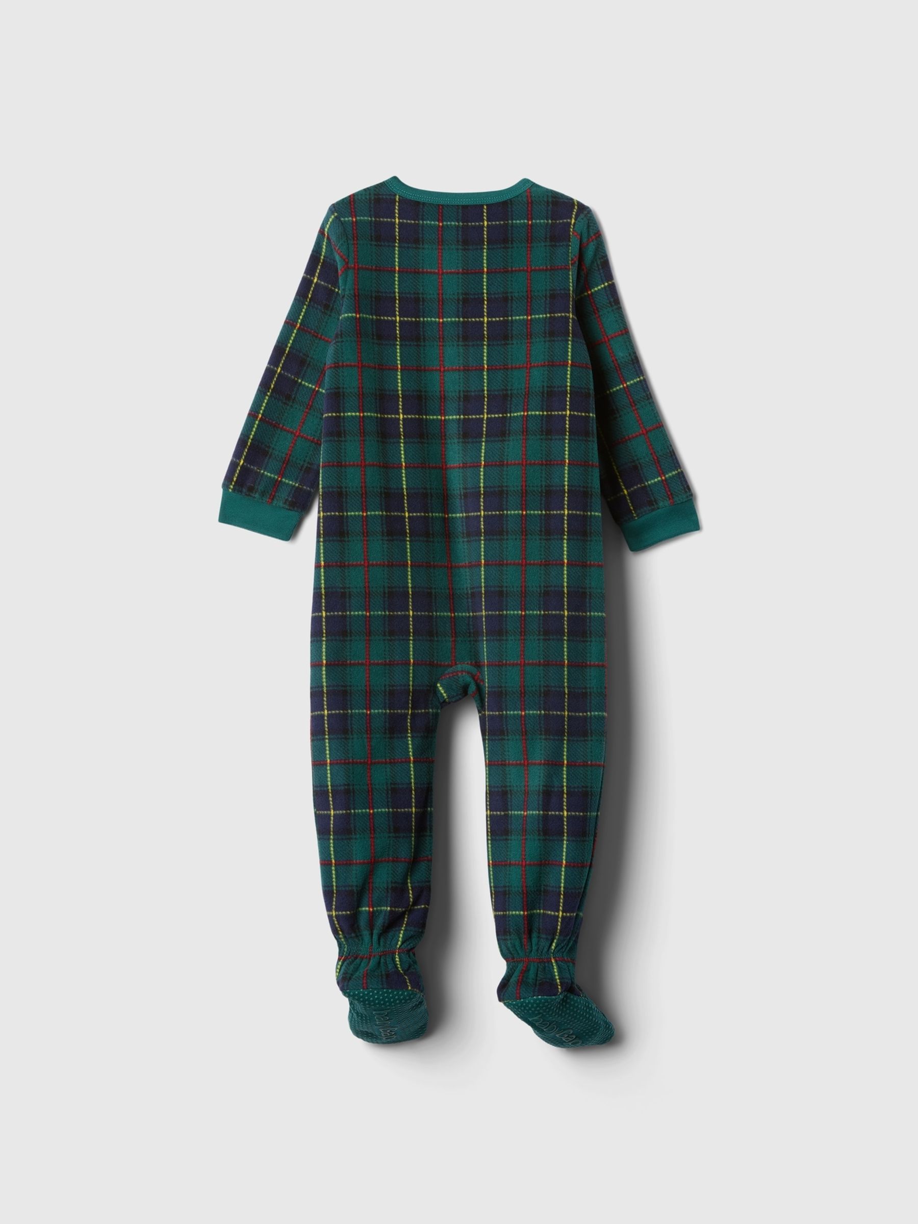 Green Christmas Check Sleepsuit (Newborn-24mths) - Image 2 of 3
