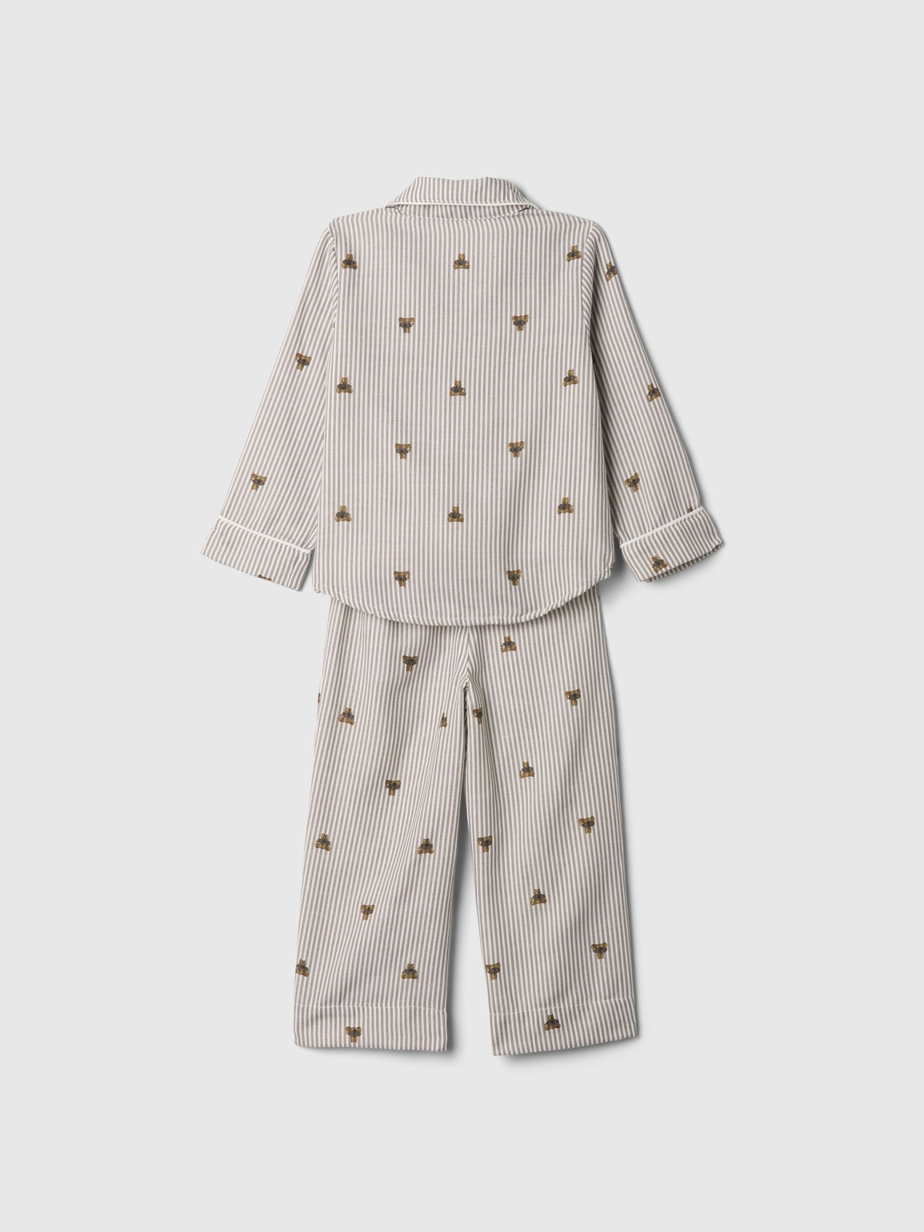 Grey Matching Family Christmas Long Sleeve Button Pyjamas (6mths-5yrs) - Image 3 of 3