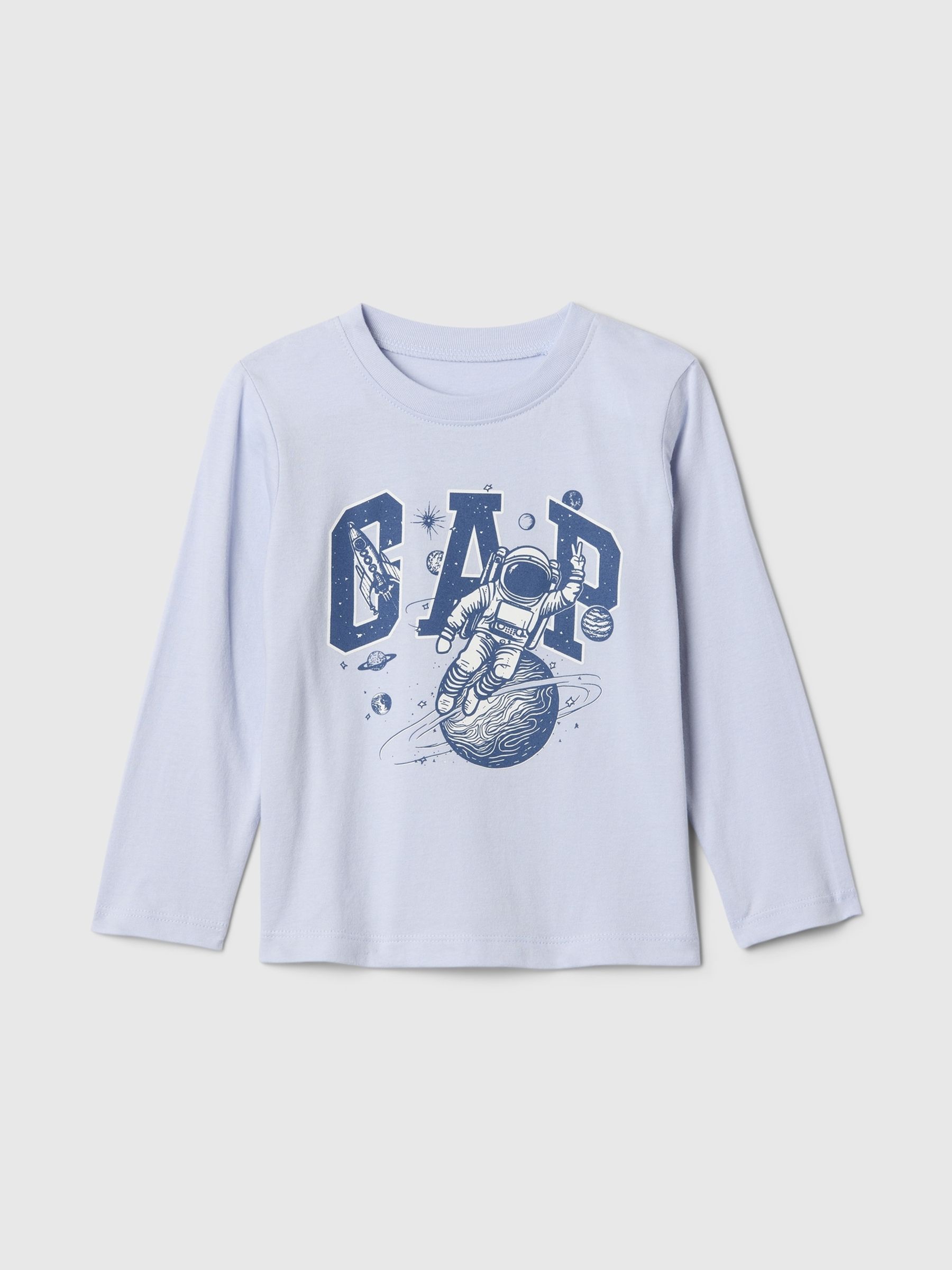 Blue Astronaut Long Sleeve Graphic T-Shirt (6mths-5yrs) - Image 1 of 2