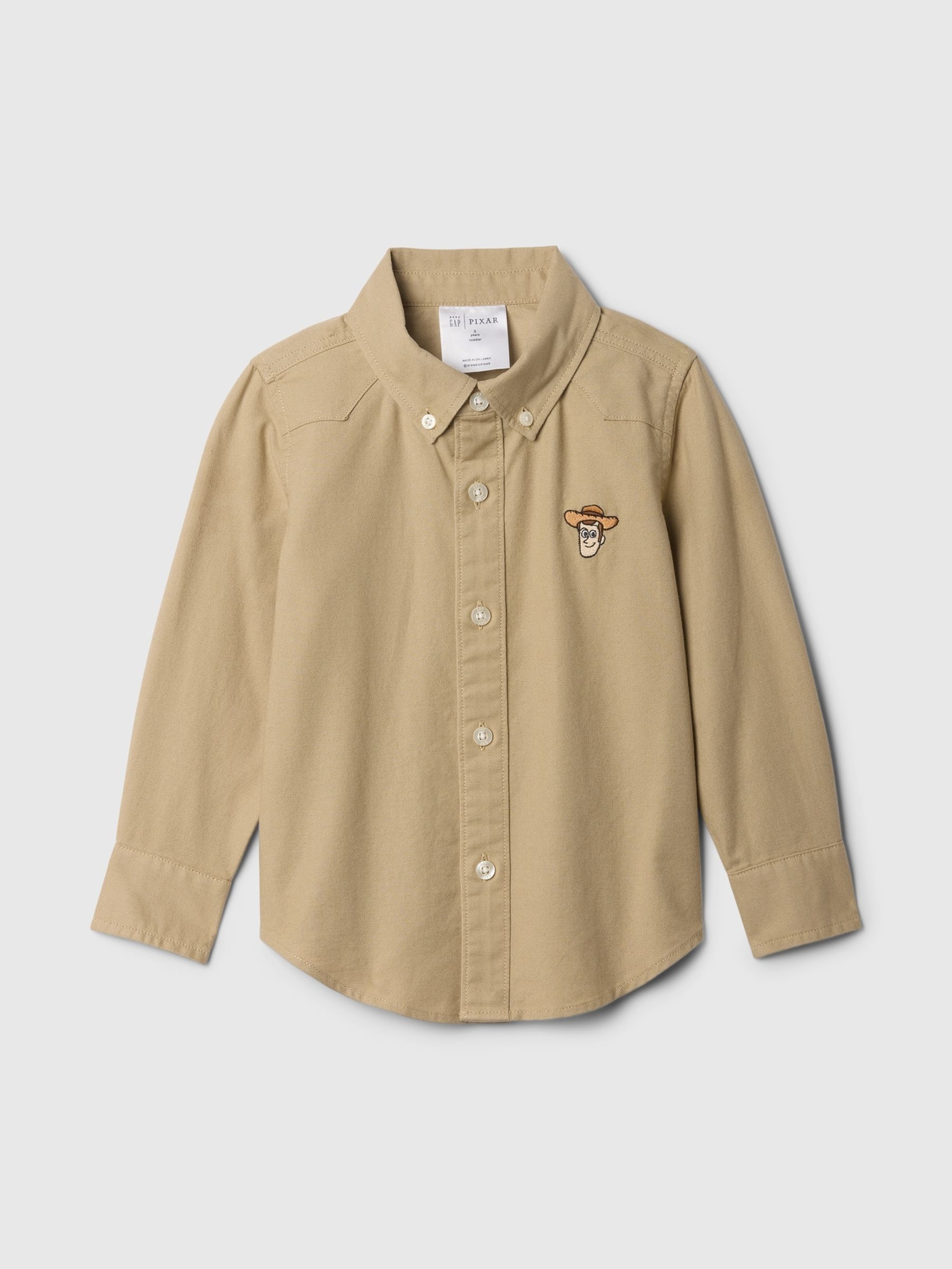Beige Disney Toy Story Oxford Shirt (6mths-5yrs) - Image 1 of 2