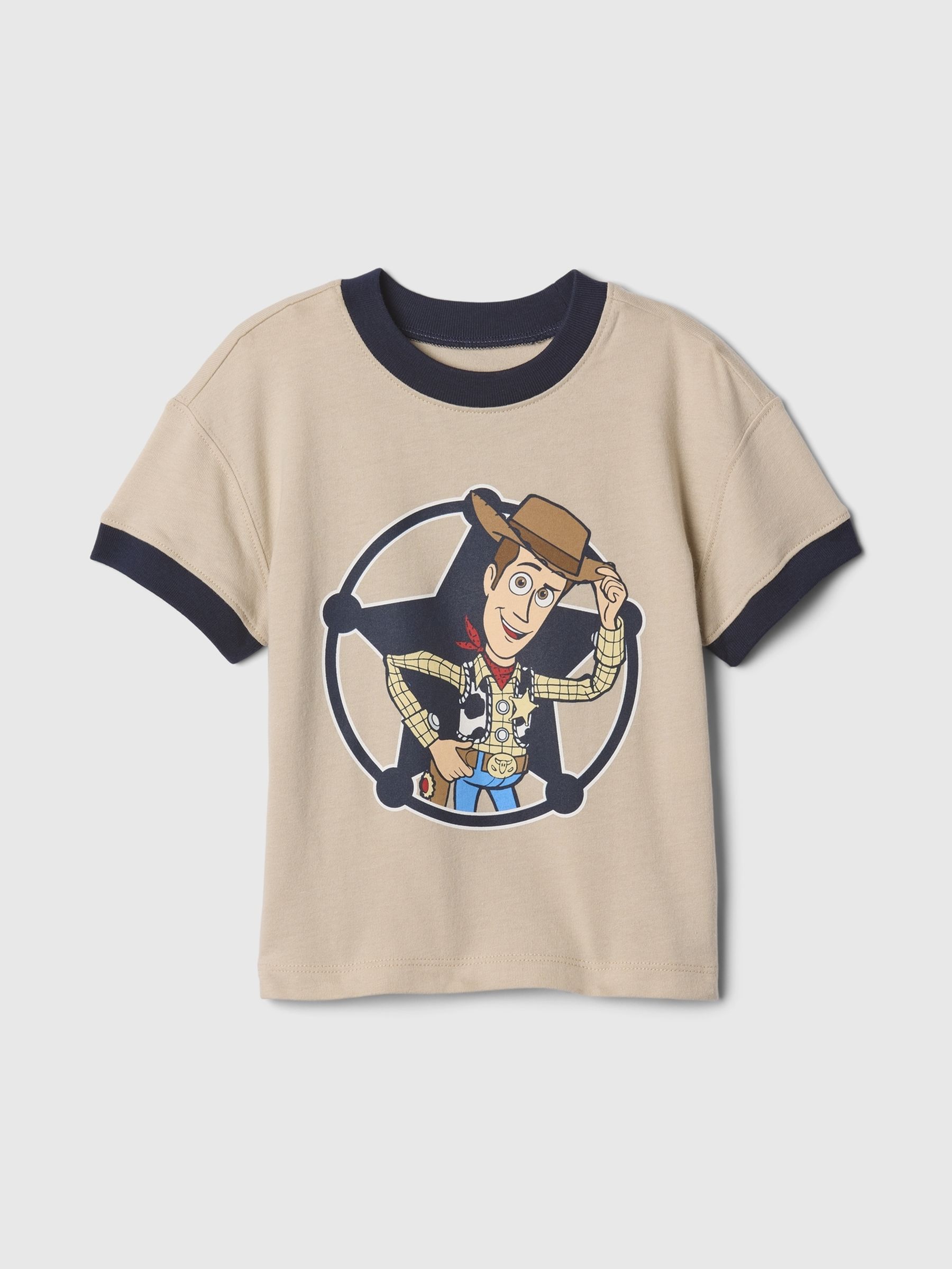 Beige Woody Disney Toy Story Cotton Short Sleeve T-Shirt (6mths-5yrs) - Image 1 of 2