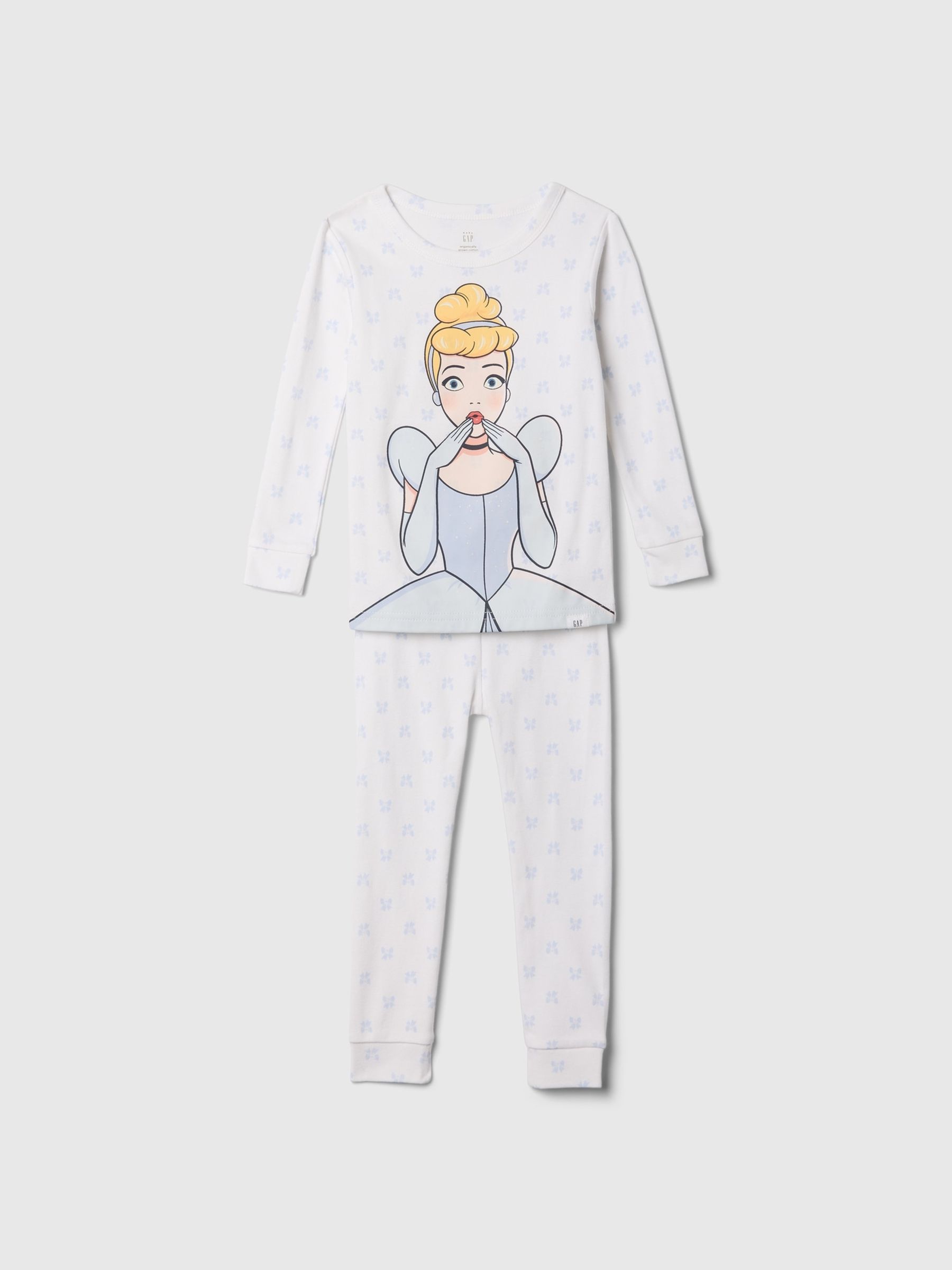 White Cinderella Disney Princess Brushed Cotton Pyjamas (12mths-5yrs) - Image 1 of 2