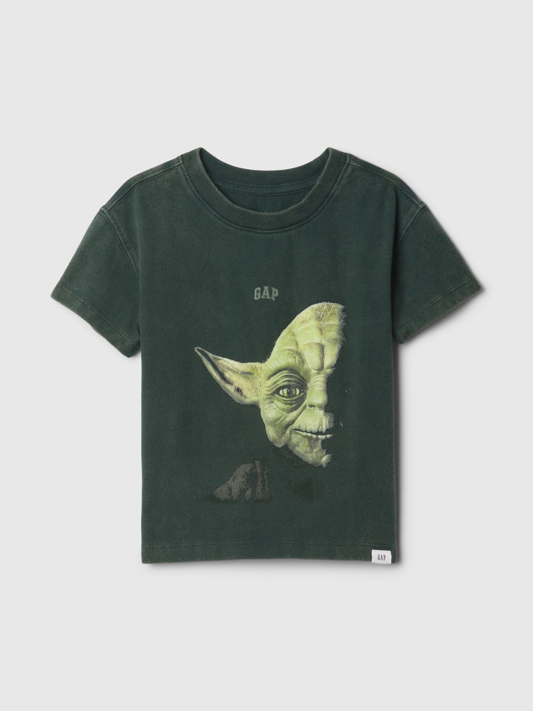 Green Yoda Star Wars Graphic T-Shirt (6mths-5yrs) - Image 1 of 3