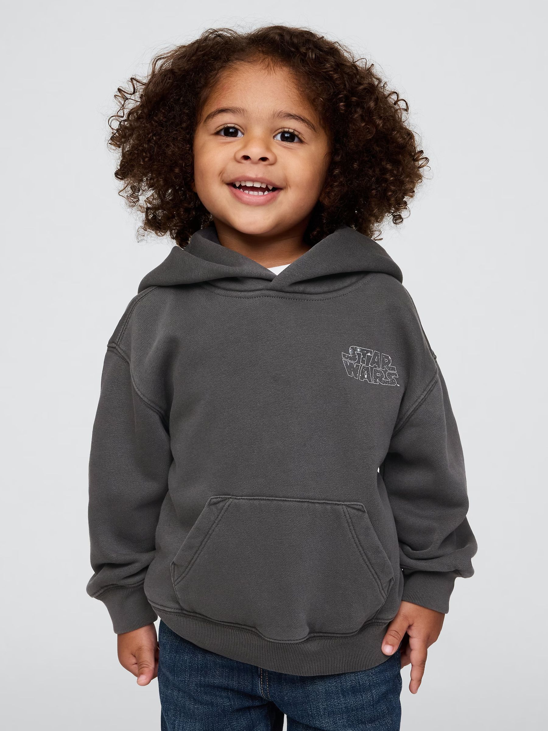 Black Darth Vader Vintage Soft Star Wars Hoodie (6mths-5yrs) - Image 1 of 5