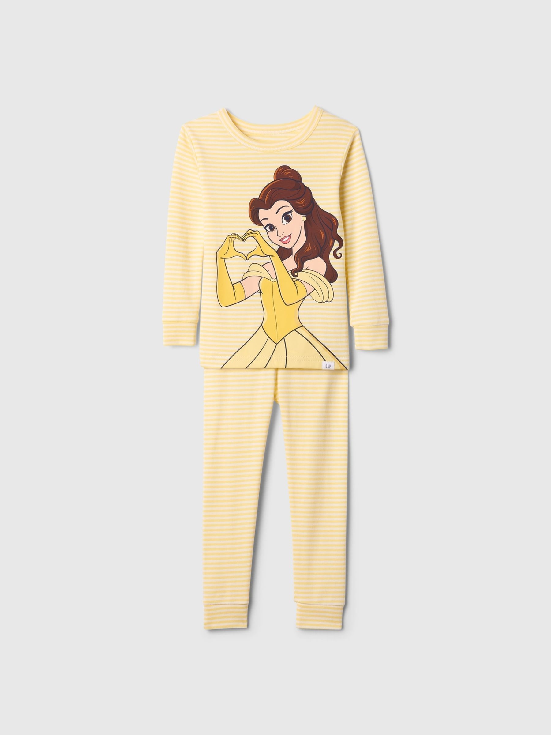 Yellow Belle Disney Princess Brushed Cotton Pyjamas (12mths-5yrs