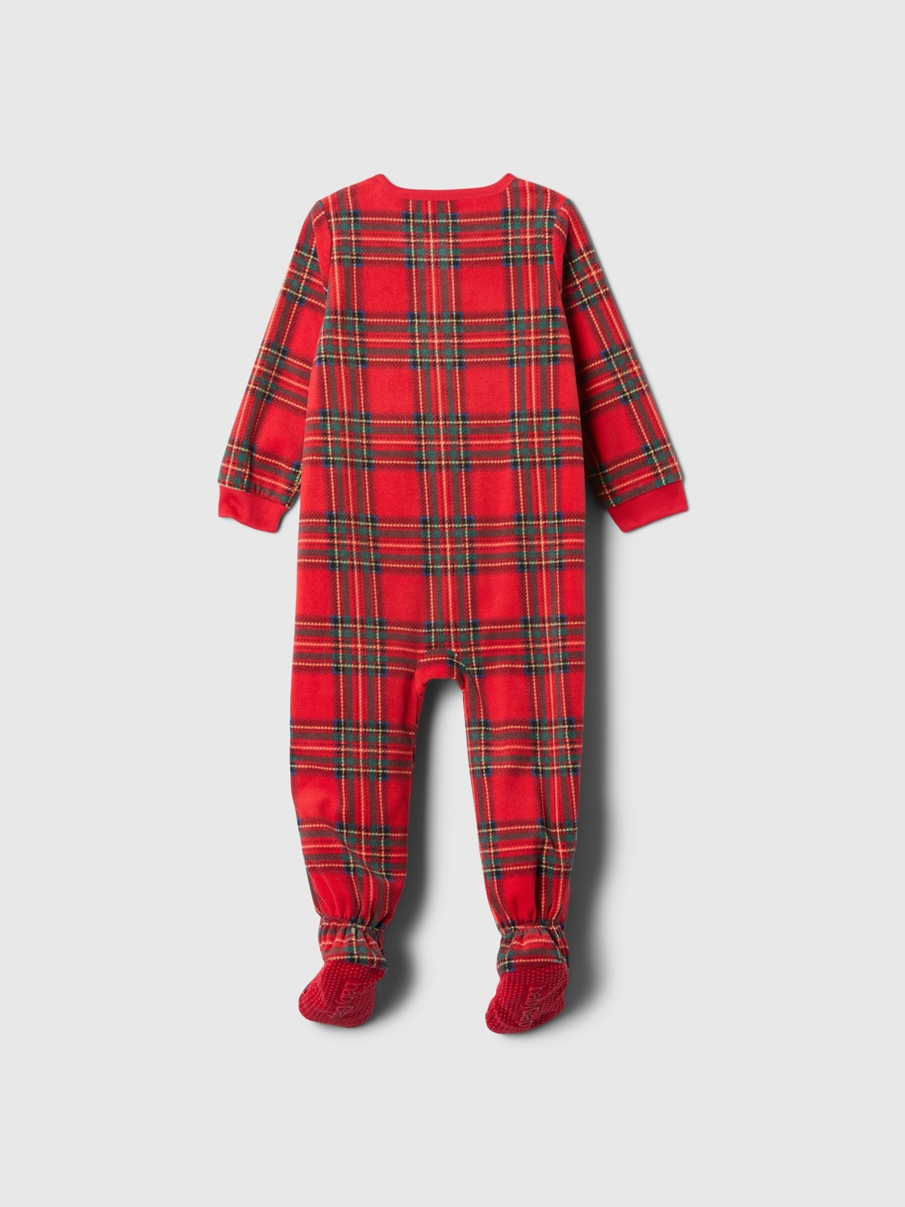 Red Christmas Check Sleepsuit (Newborn-24mths) - Image 2 of 2