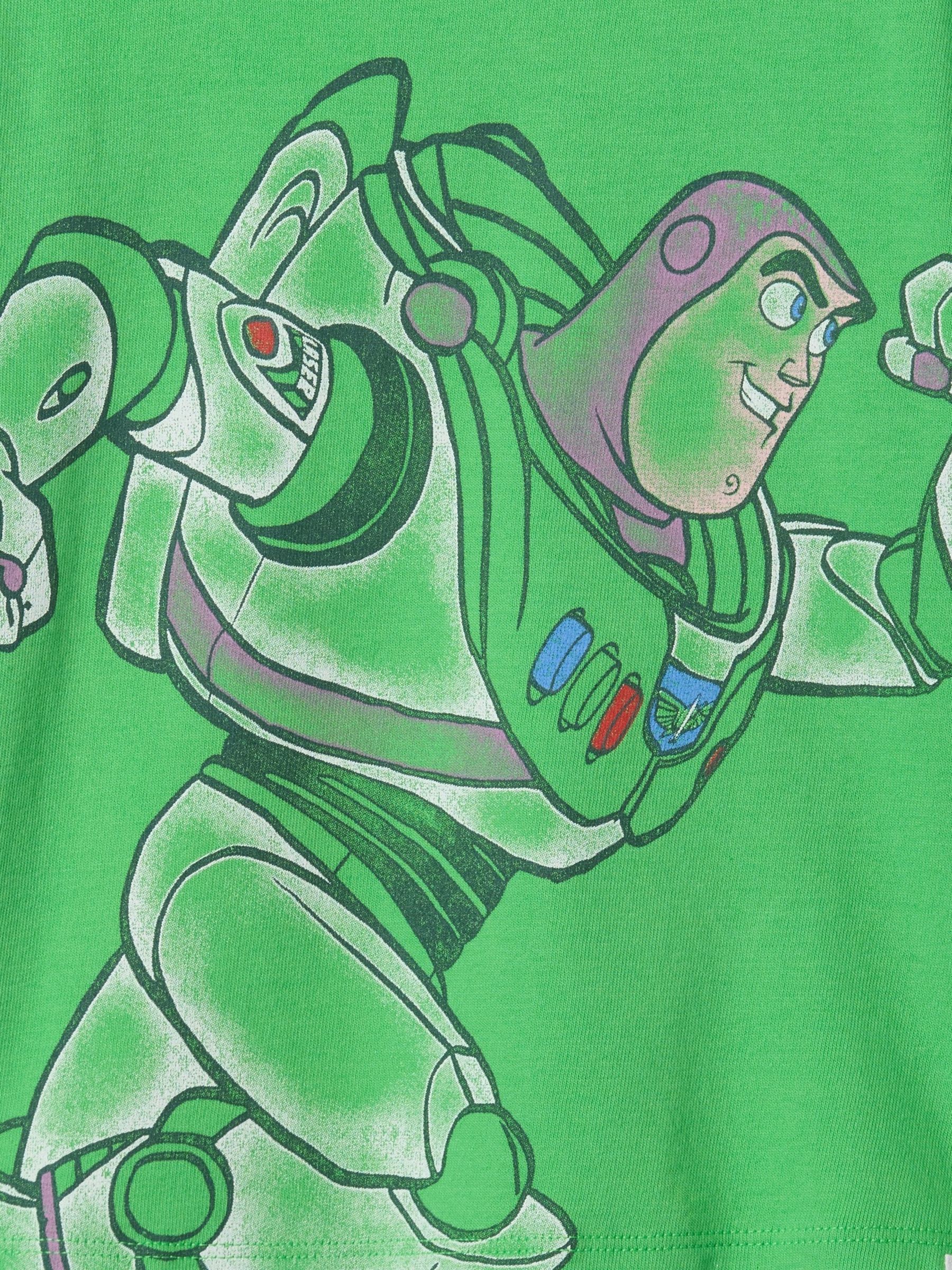 Green Buzz Lightyear Disney Toy Story Graphic T-Shirt (6mths-5yrs) - Image 3 of 3