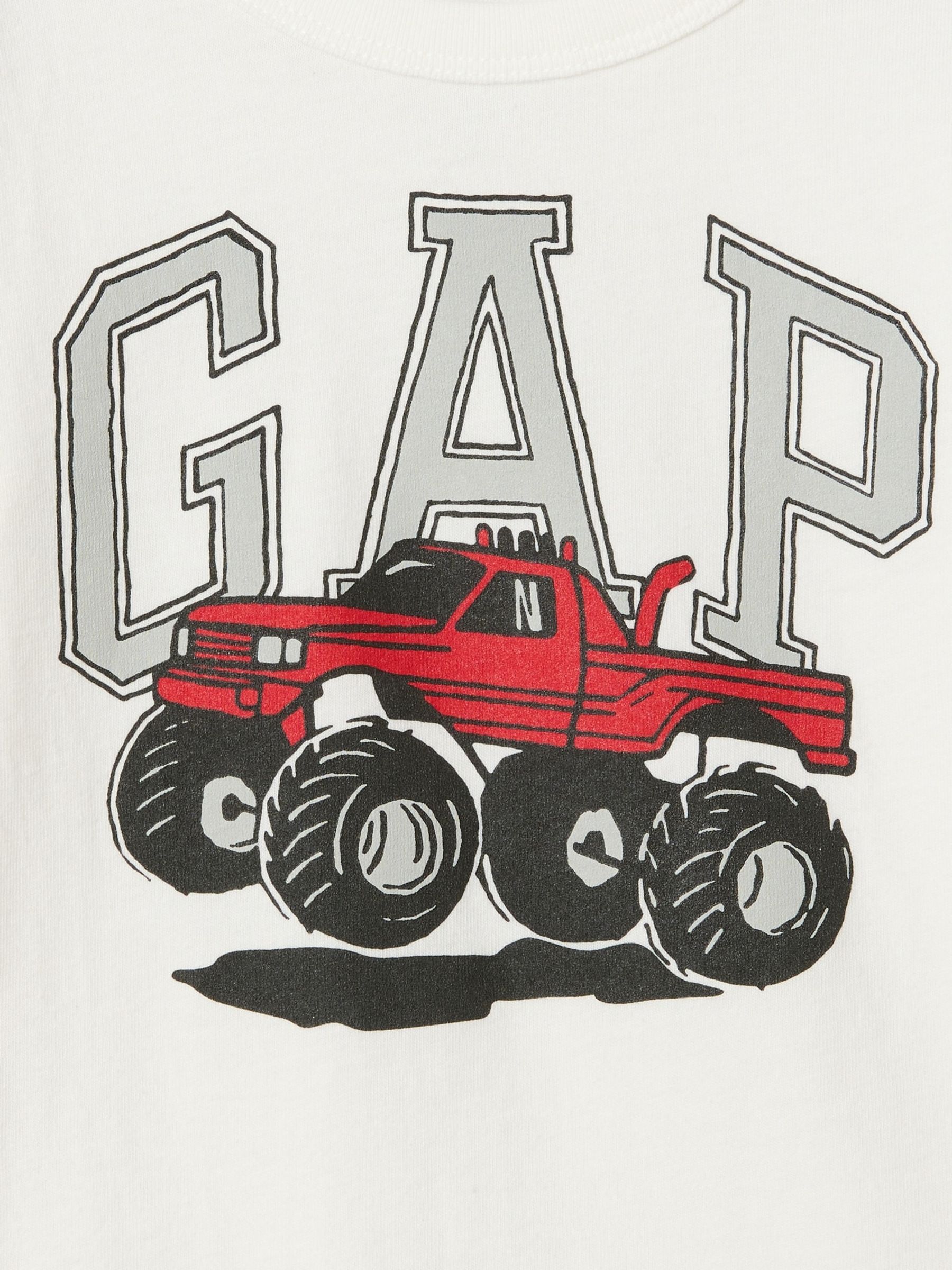 White Long Sleeve Graphic T-Shirt (6mths-5yrs) - Image 3 of 3